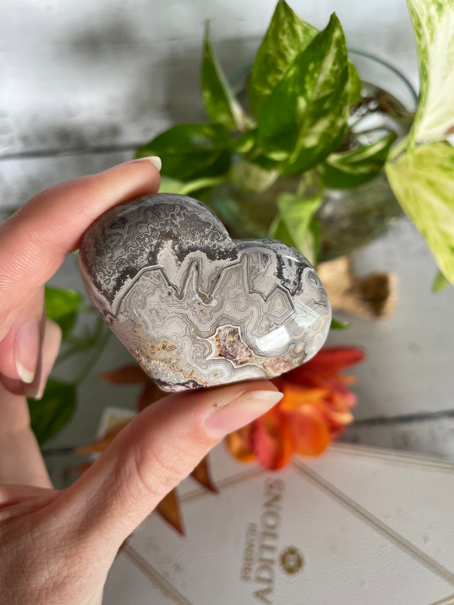 Mexican Agate Heart