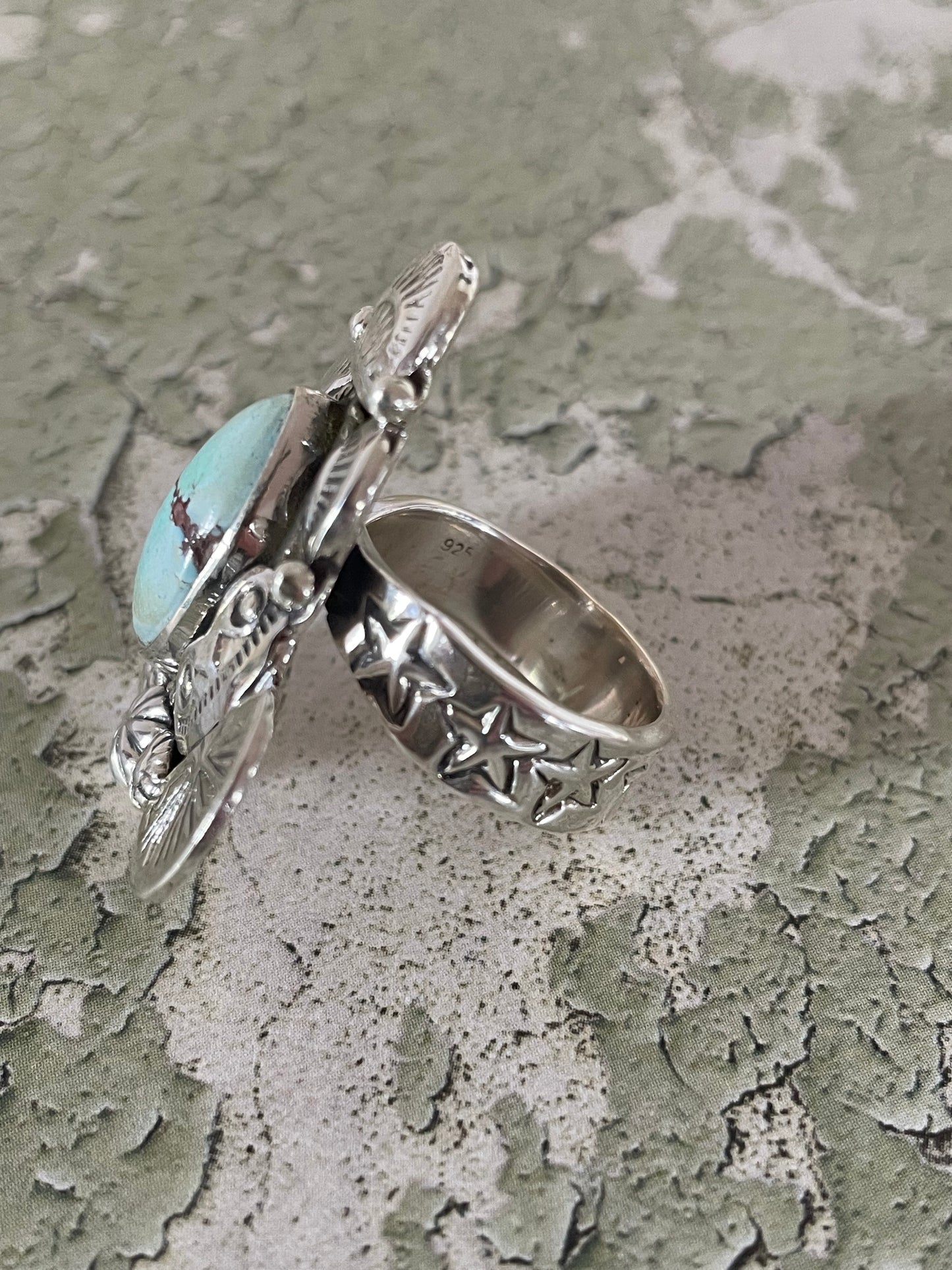 Golden Hills Navajo Ring ~ Adjustable 6-10