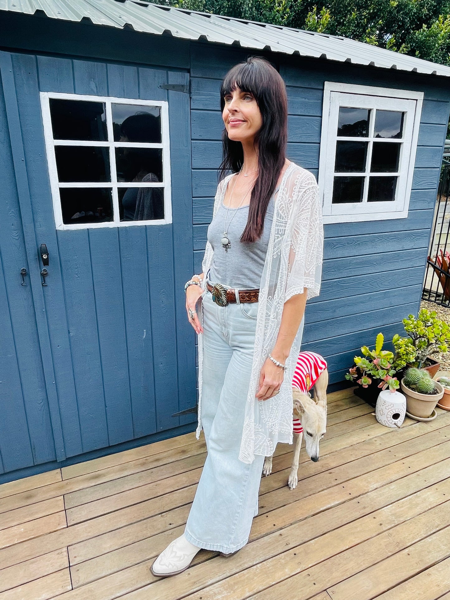 White Lace Duster ~ one size 6-16