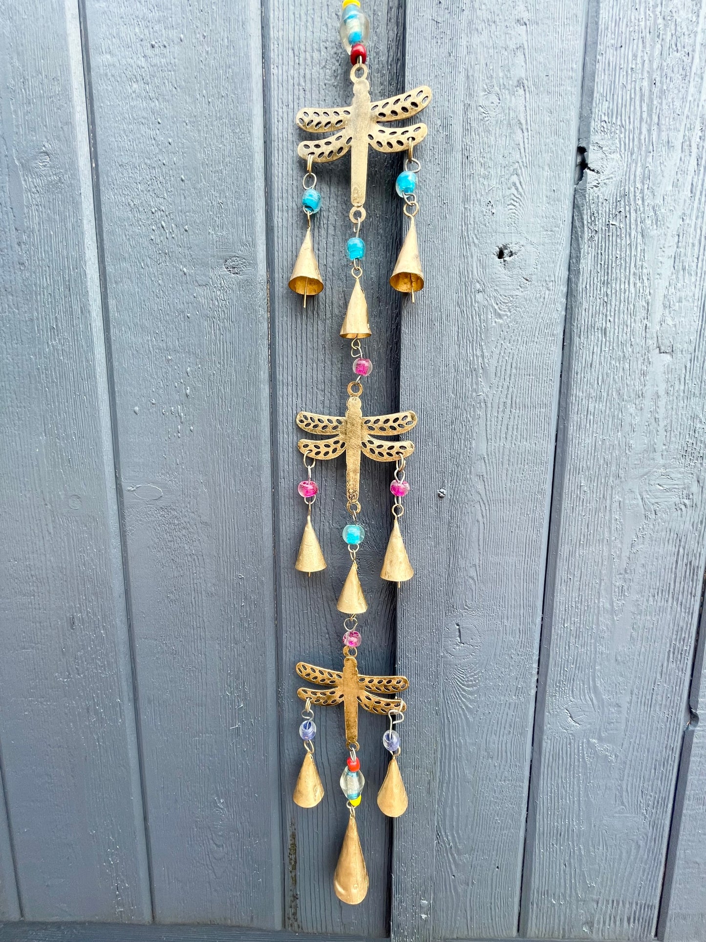 Brass Dragonflies With Bells