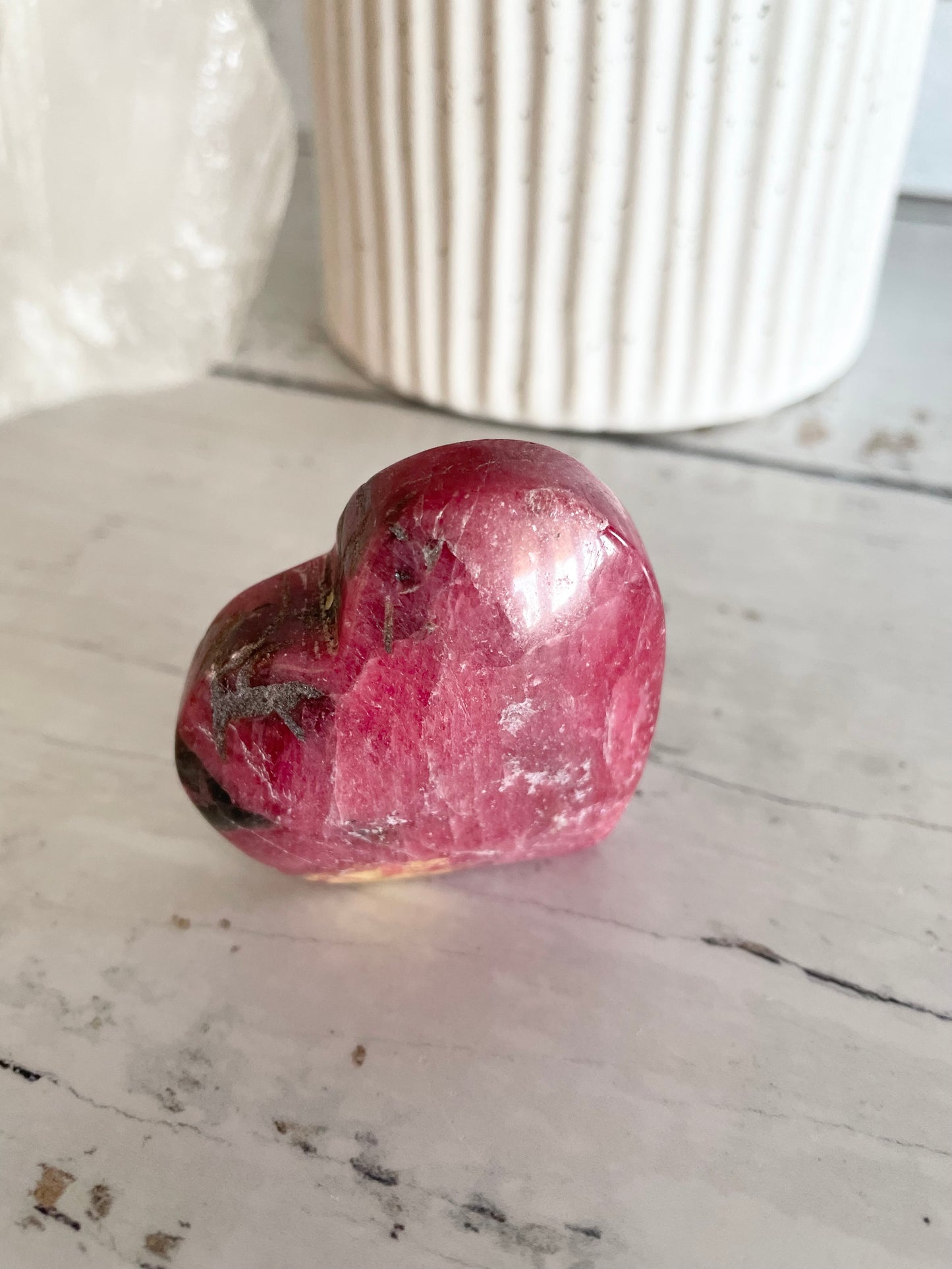 Rhodonite Heart