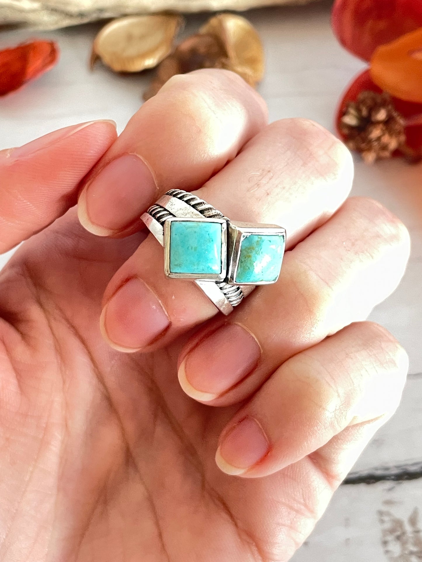 Arizona Turquoise Ring ~ size 8