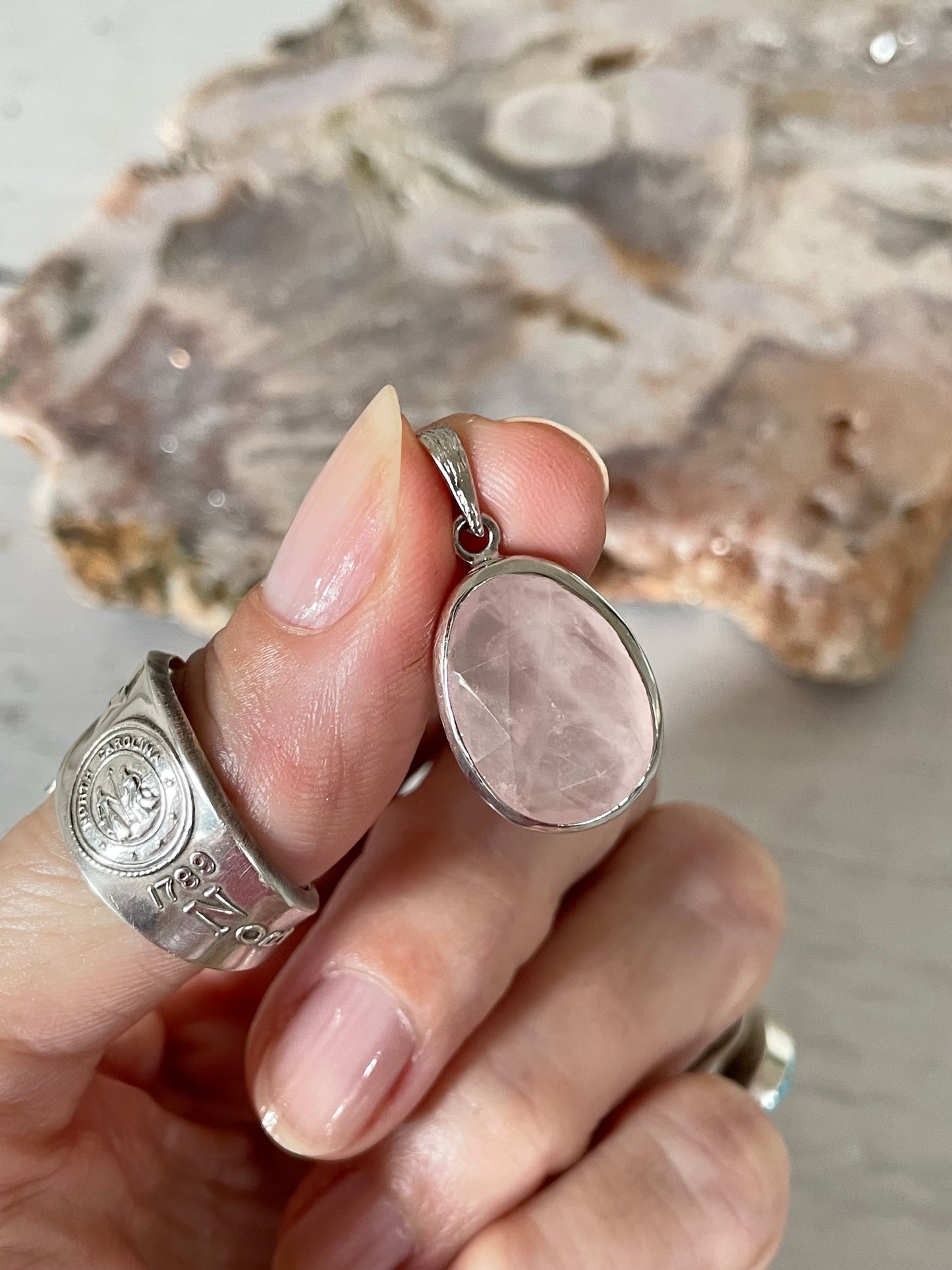 Rose Quartz Pendant