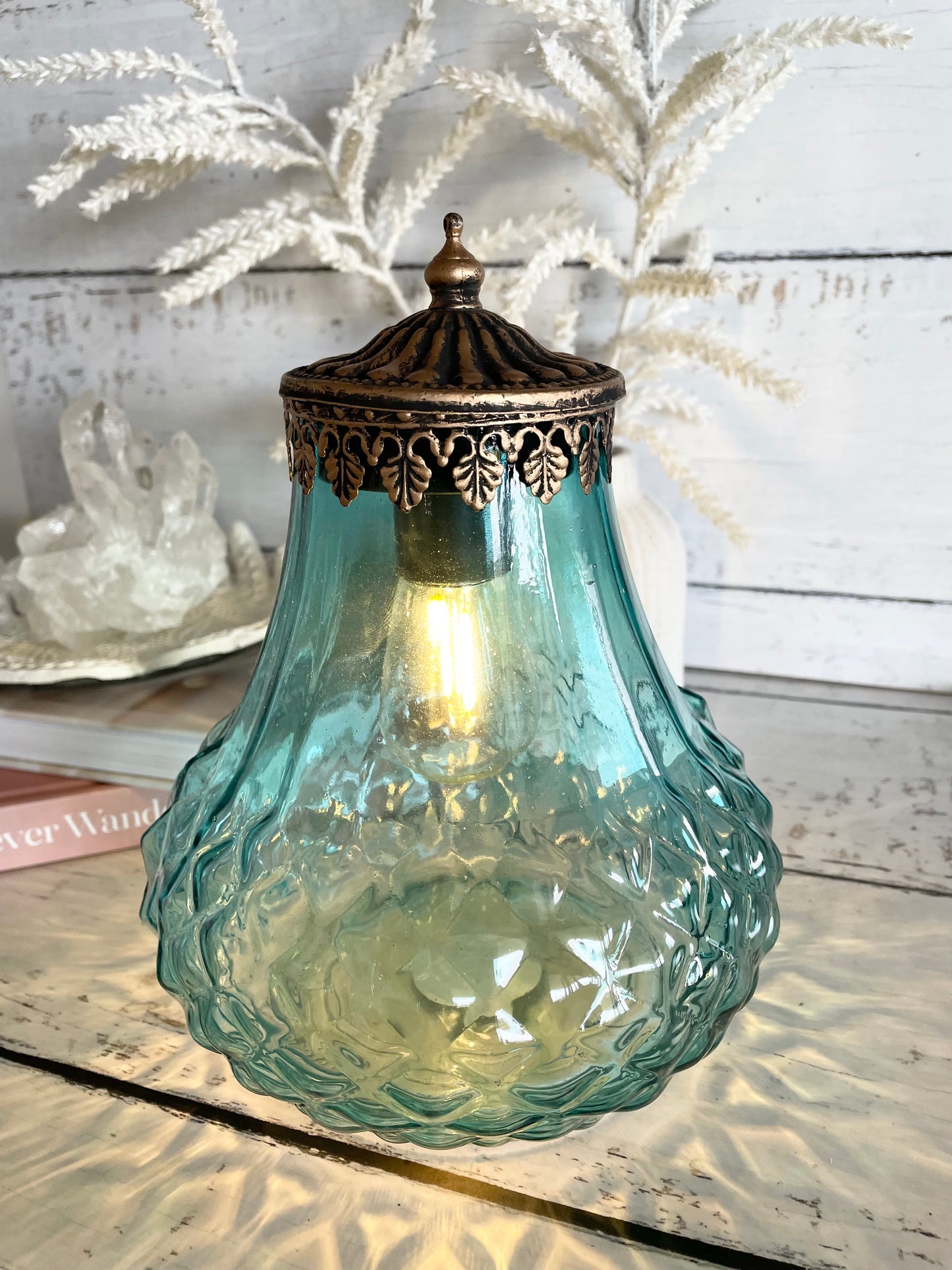 Morocco Shimmer LED Lantern