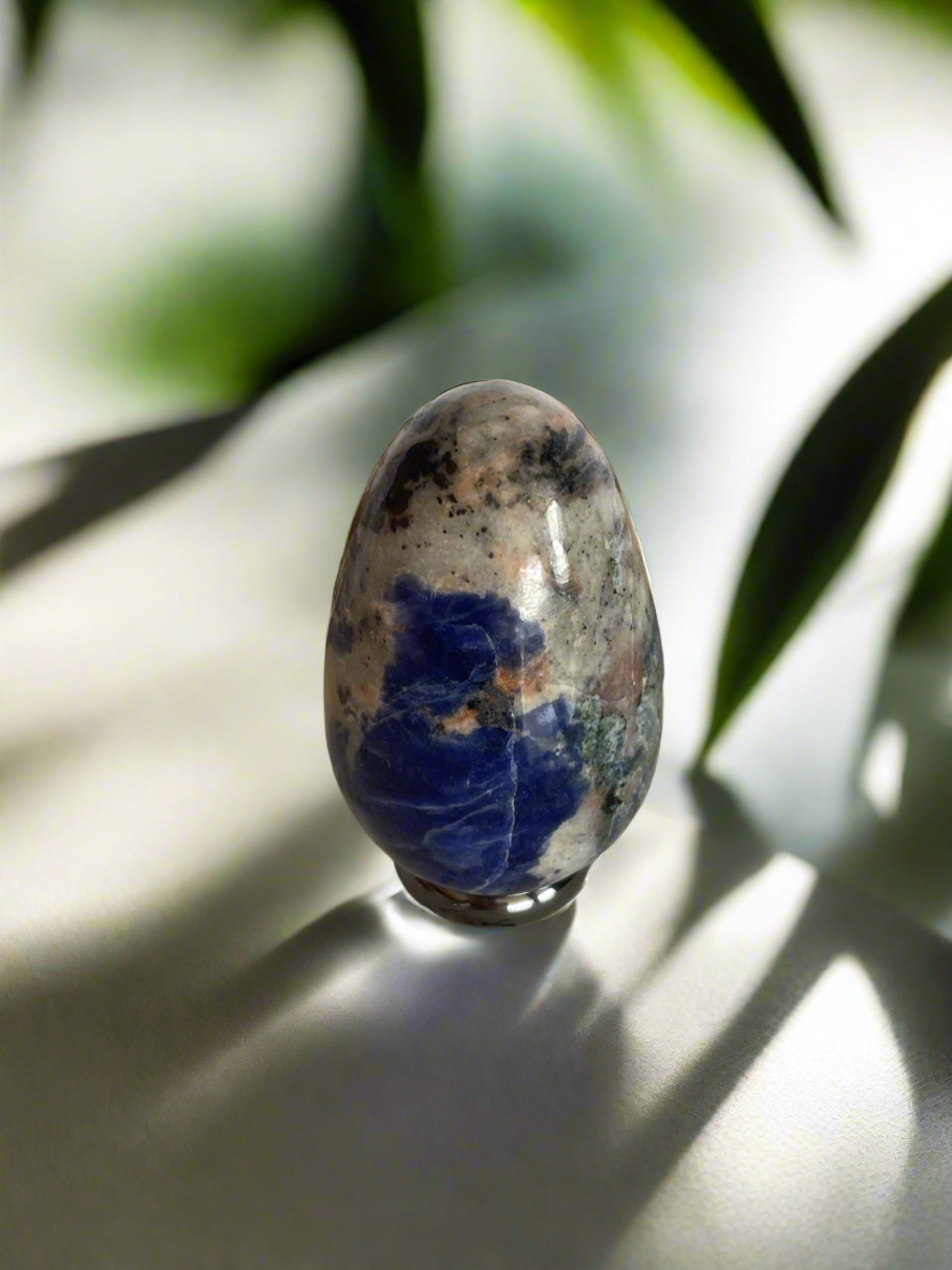 Sodalite Egg with holder