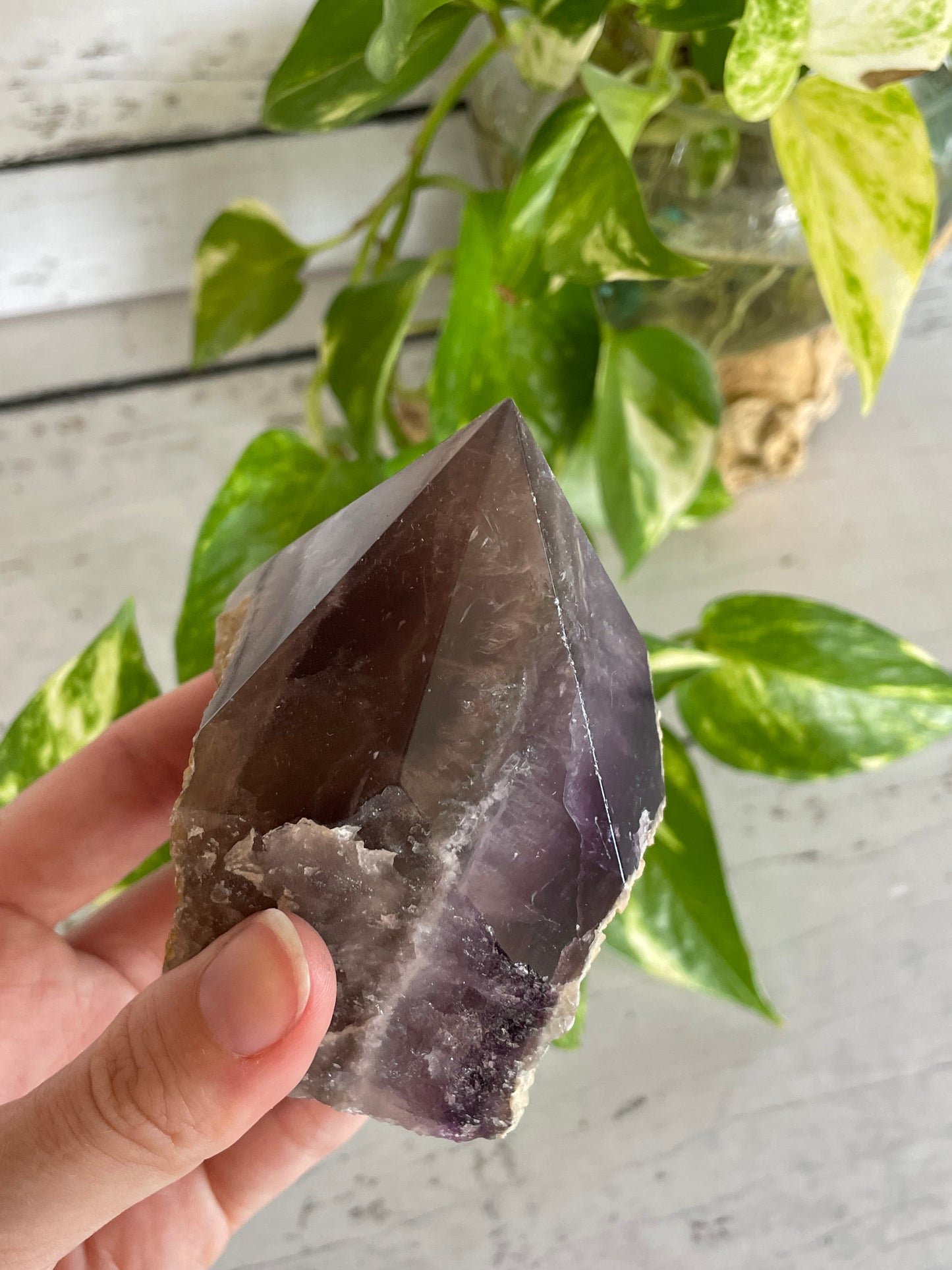 Rainbow Fluorite polished/raw Point