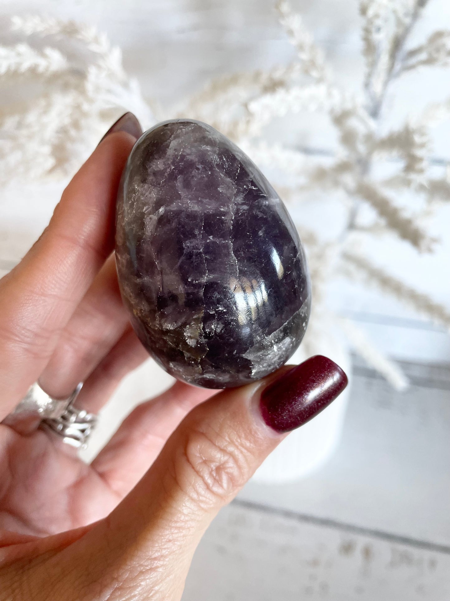 Amethyst Egg with holder