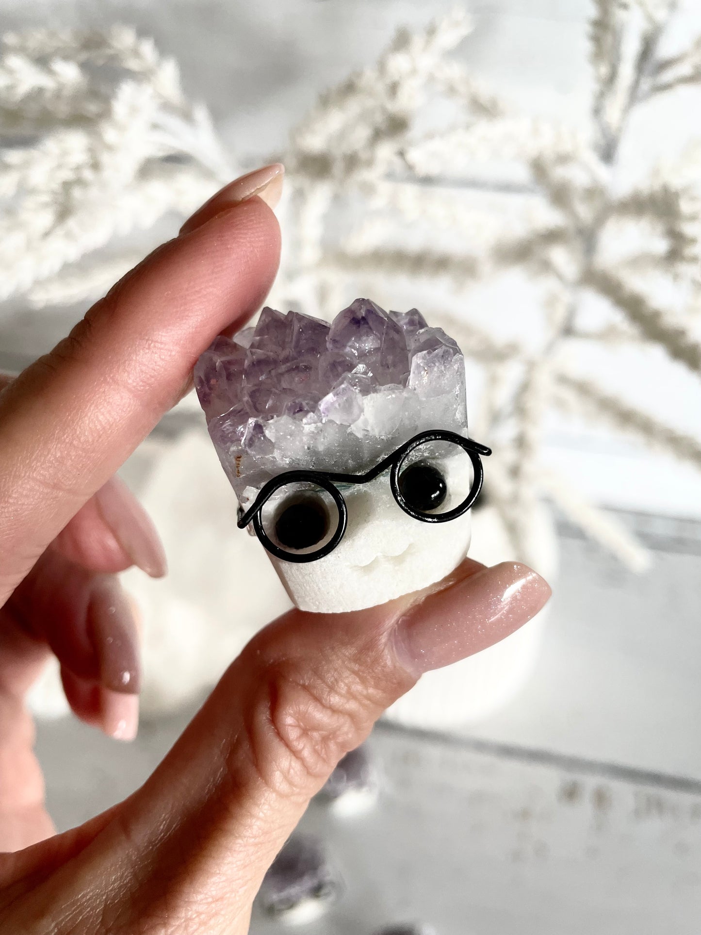 Boggle Eyed Bill Amethyst Cluster Friend