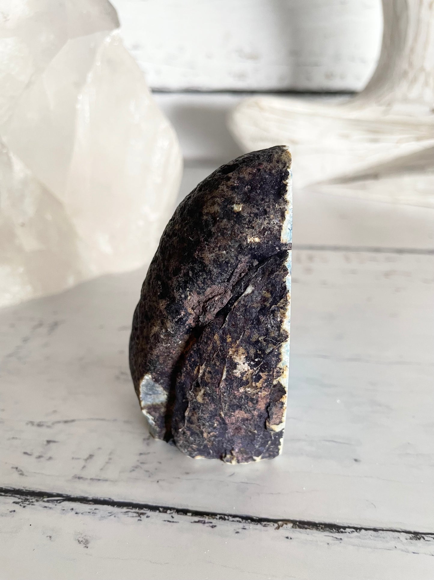 Agate Druzy Geode ~ Blue