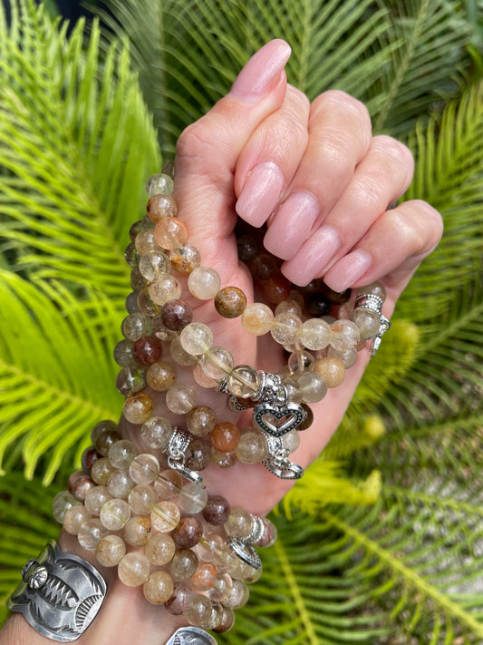 Golden Rutile Quartz Healing Bracelet