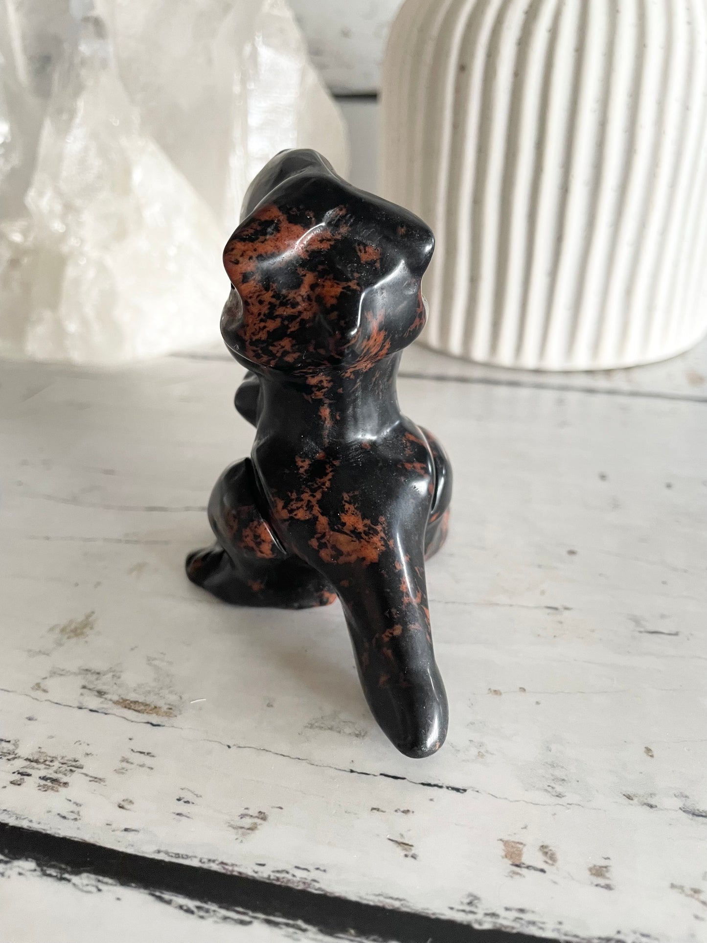 Mahogany Obsidian Dinosaur