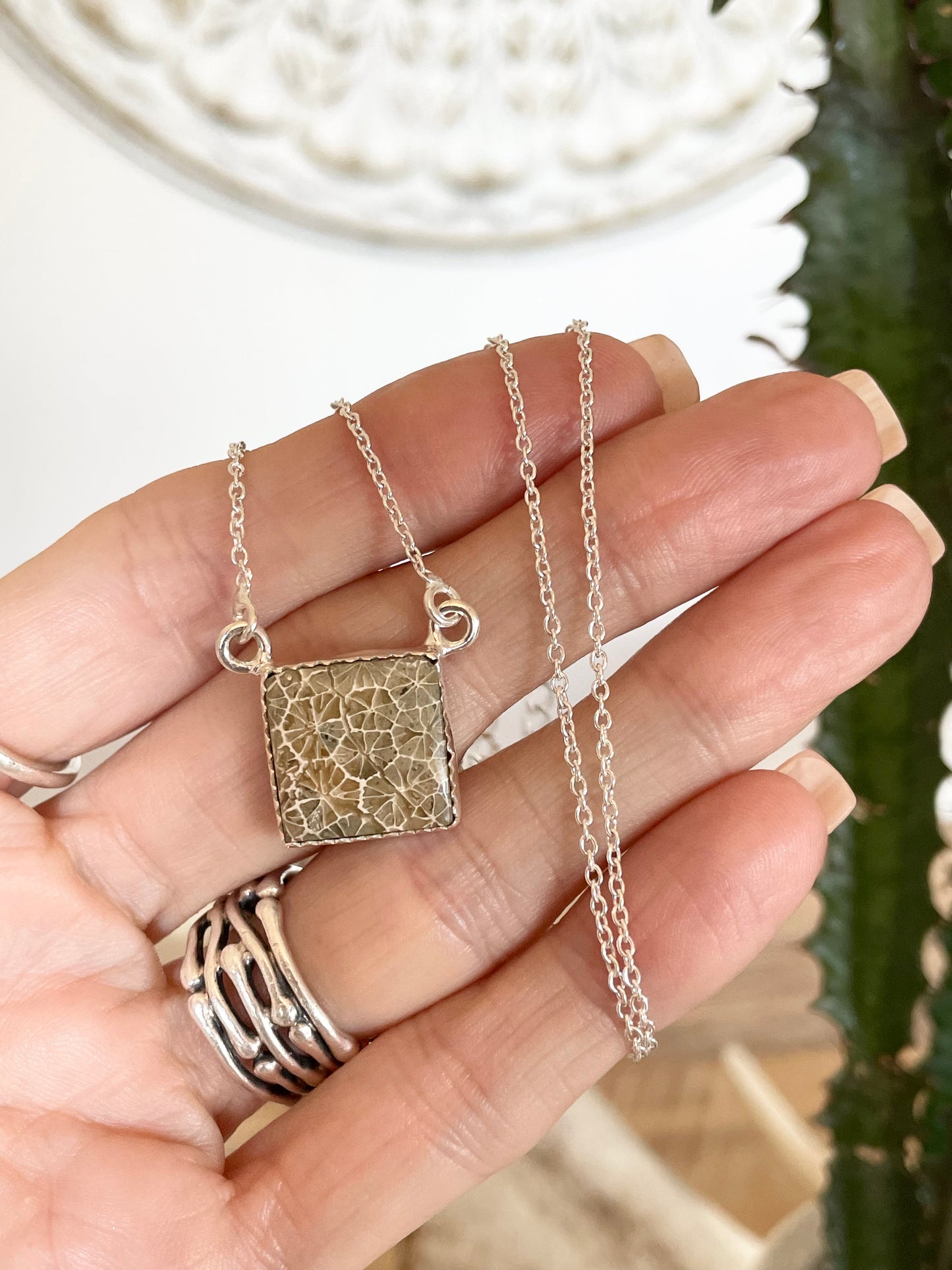 Fossil Coral/Petoskey Stone Necklace