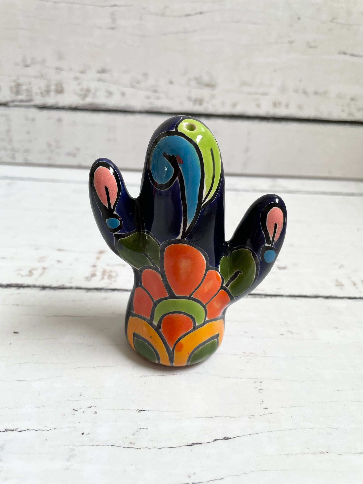 Talavera Pottery Cactus ~ Salt Shaker