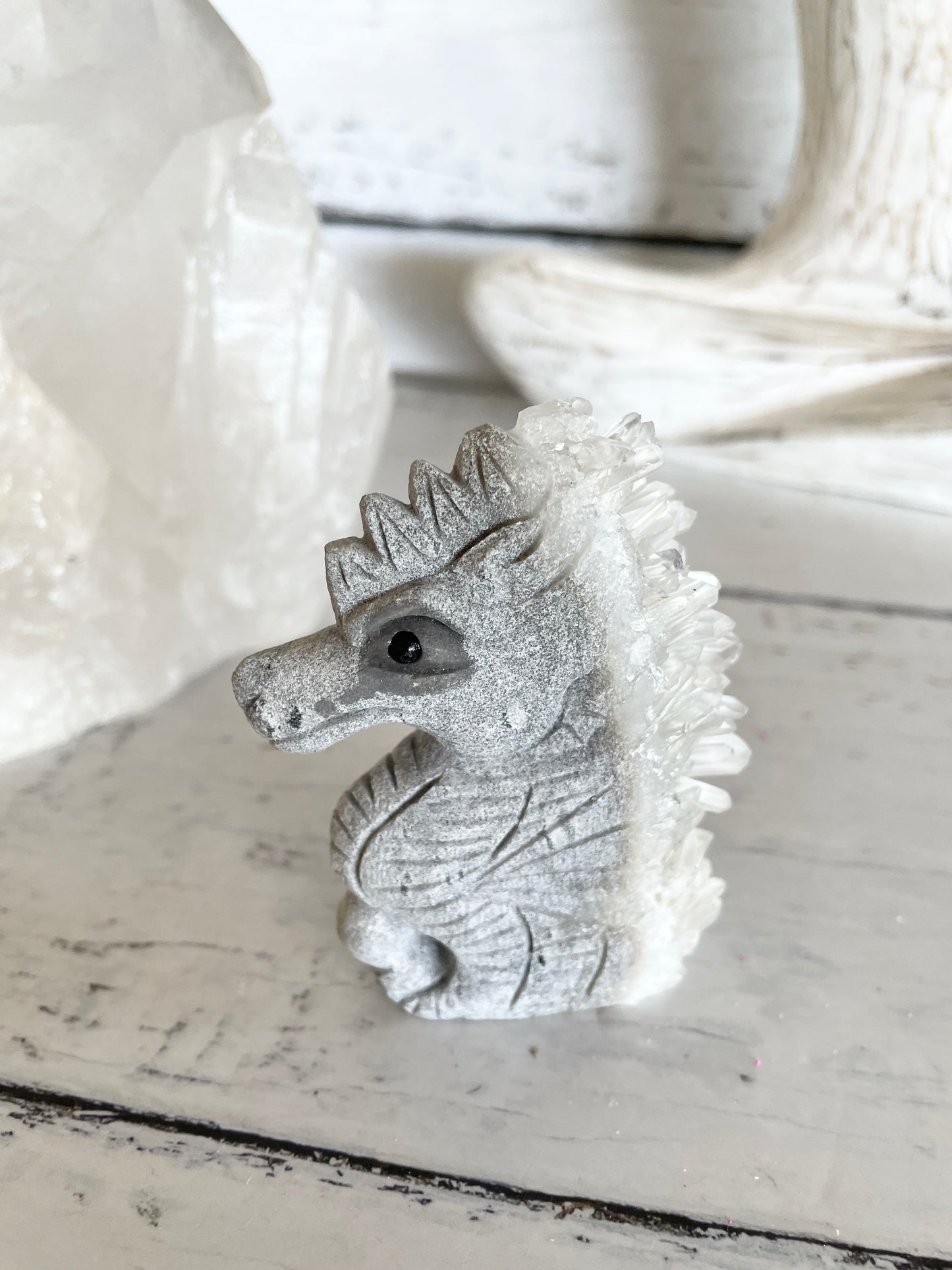 Quartz Sea Horse ~ 10