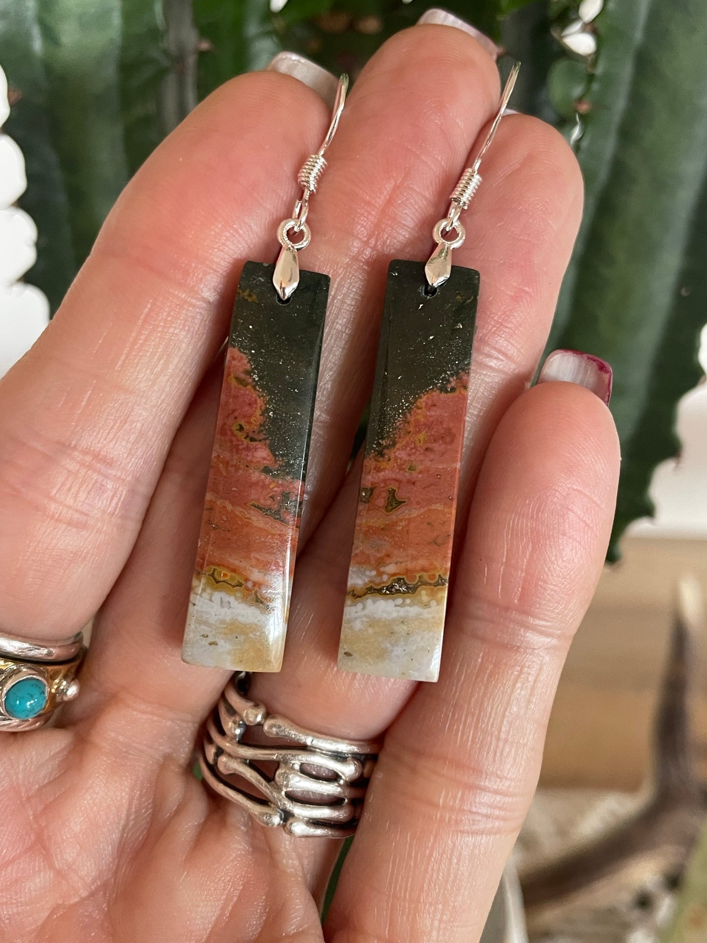 Sweetgrass Studio - Ocean Jasper Dangles