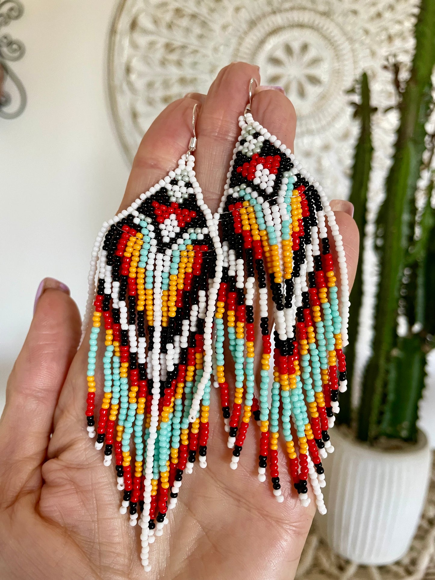Cherokee Spirit - Seed bead dangles 13