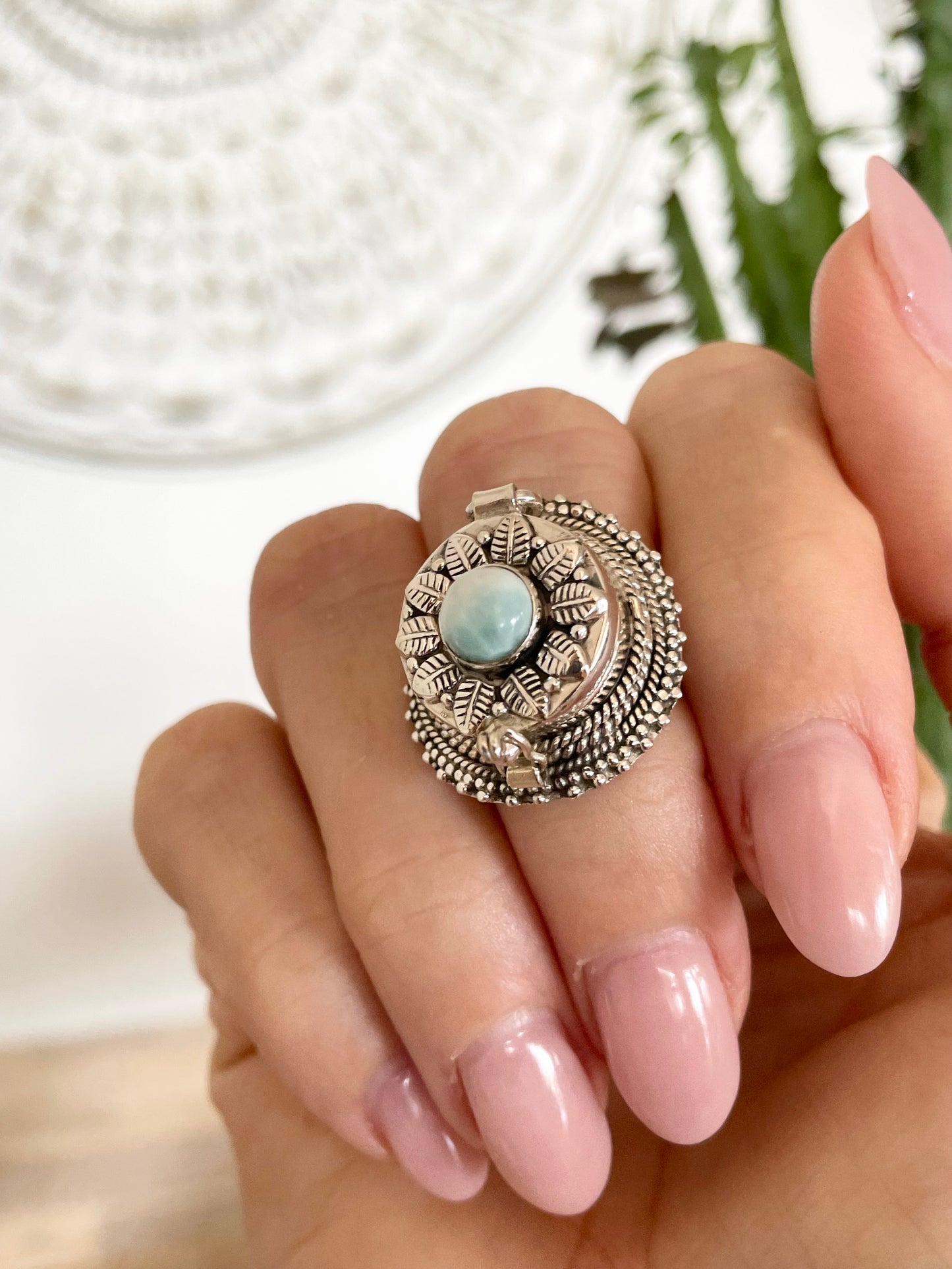 Larimar Ring - Size 8