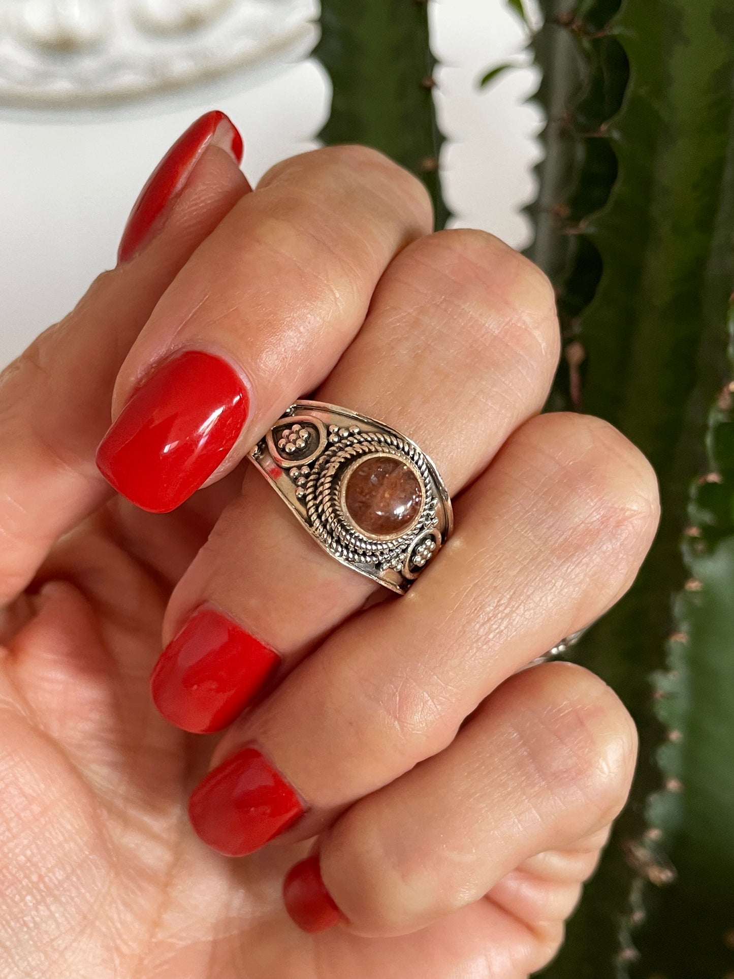 Sunstone Ring size 8-8.5