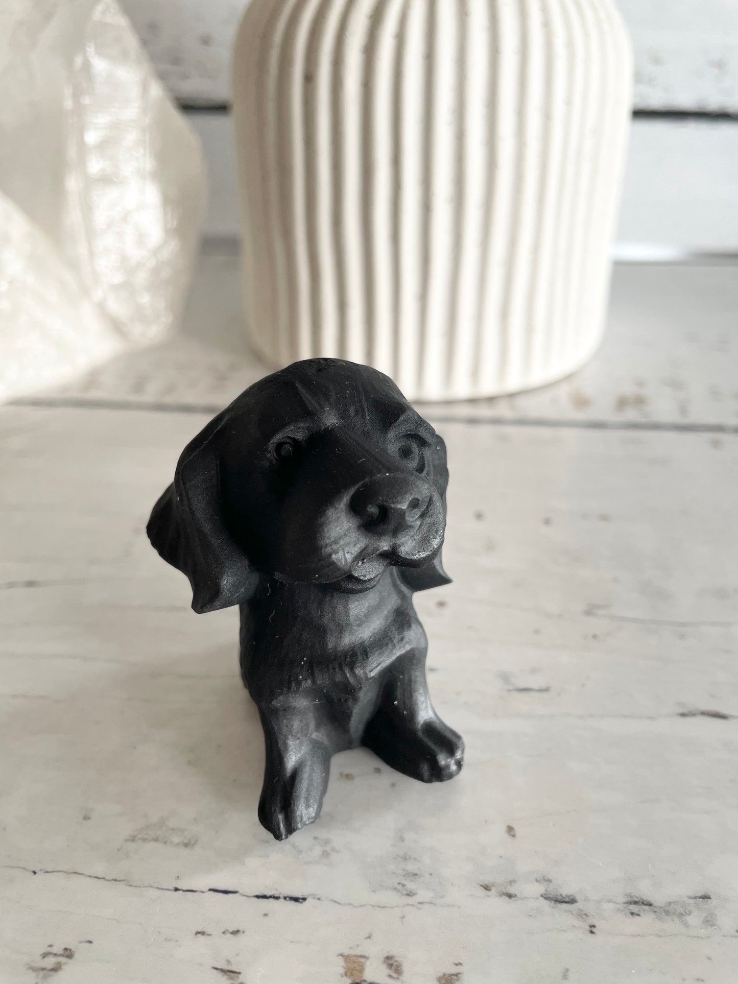 Black Obsidian Dog ~ Labrador (free kissses)
