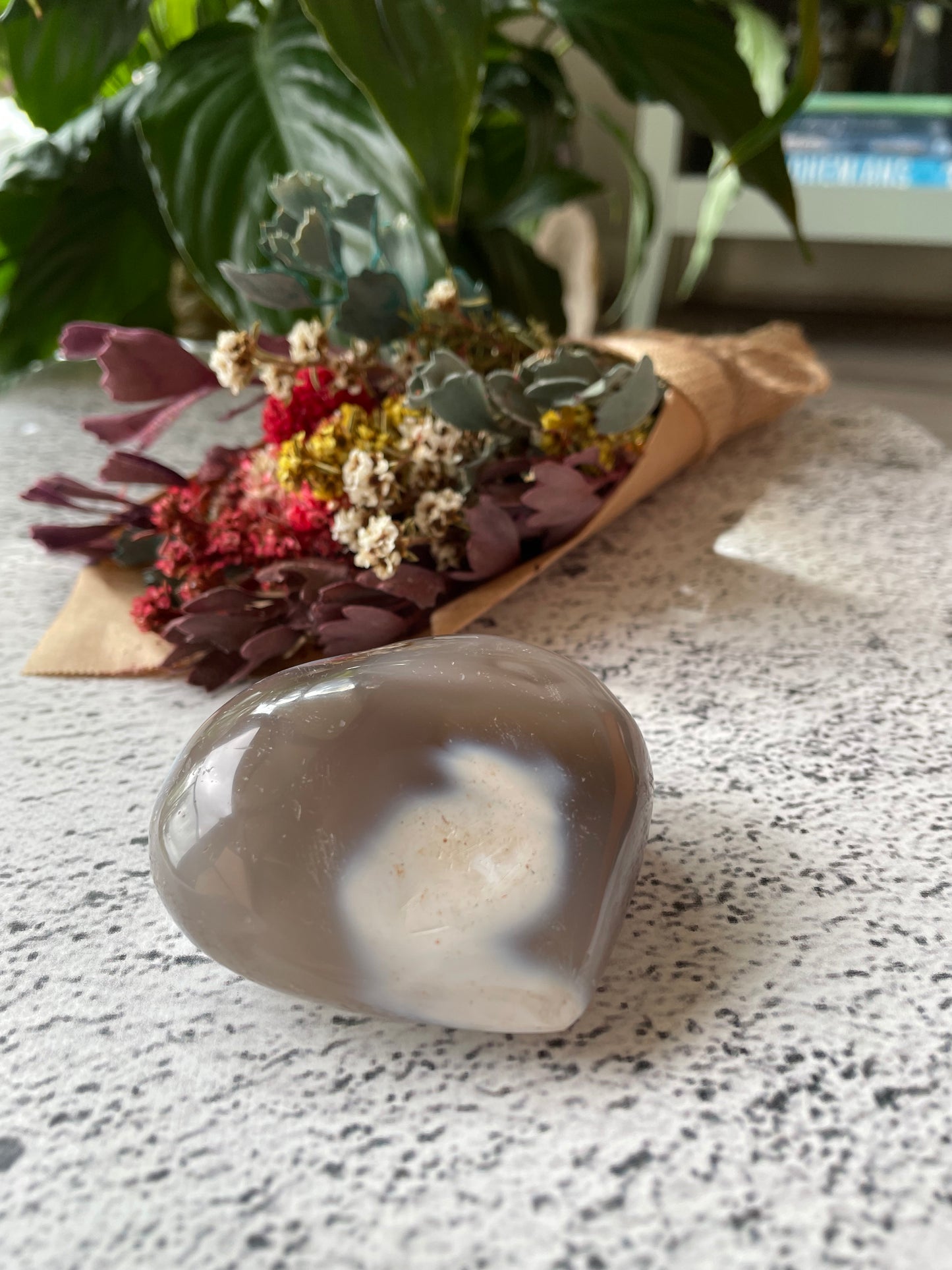 Orca Agate Heart
