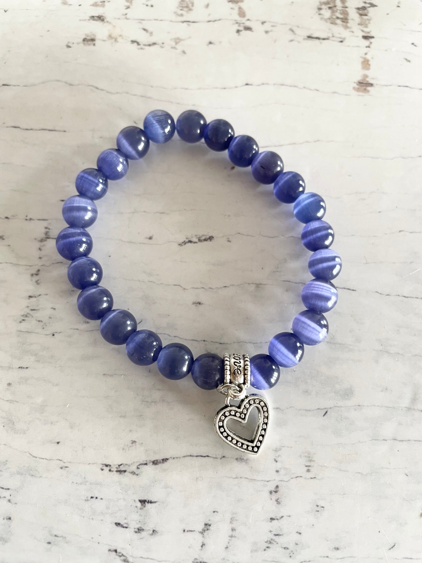Blue Cat’s Eye Healing Bracelet