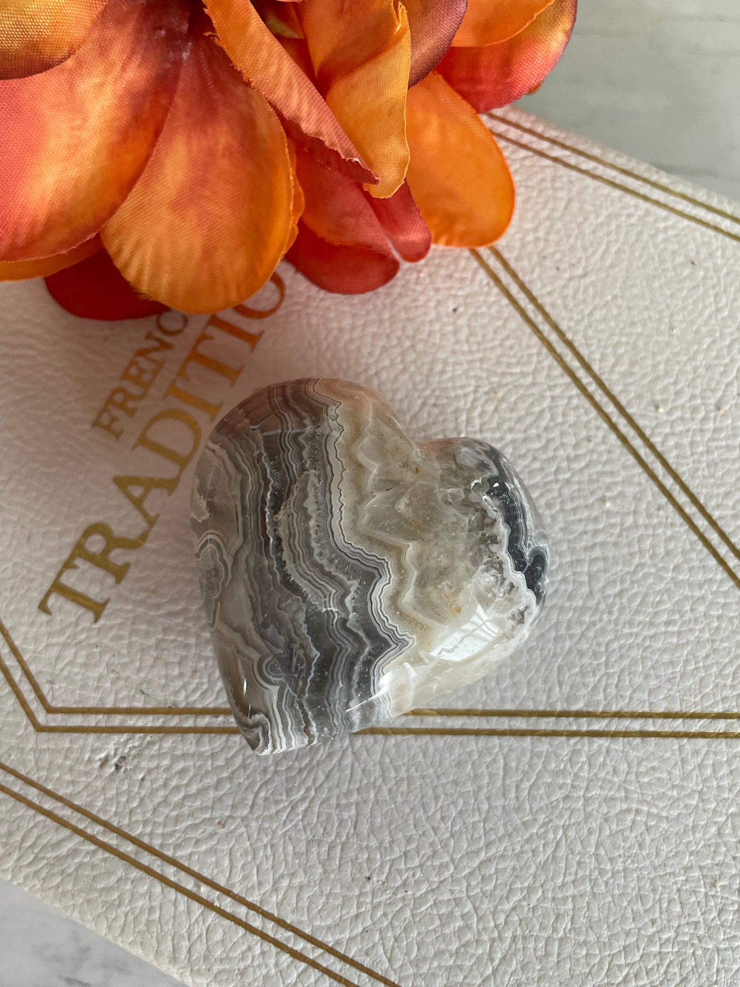 Mexican Agate Heart