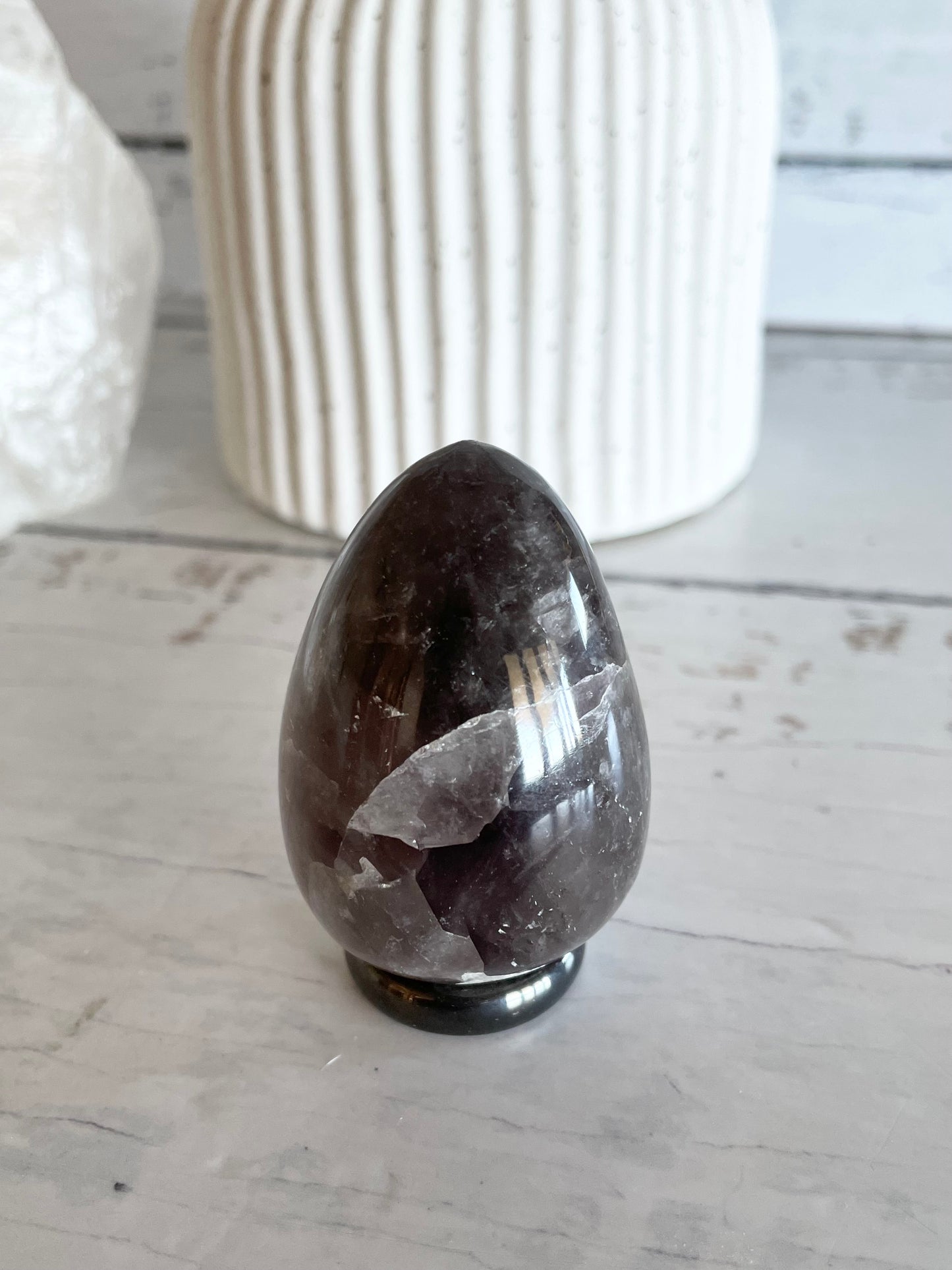 Amethyst Egg with holder