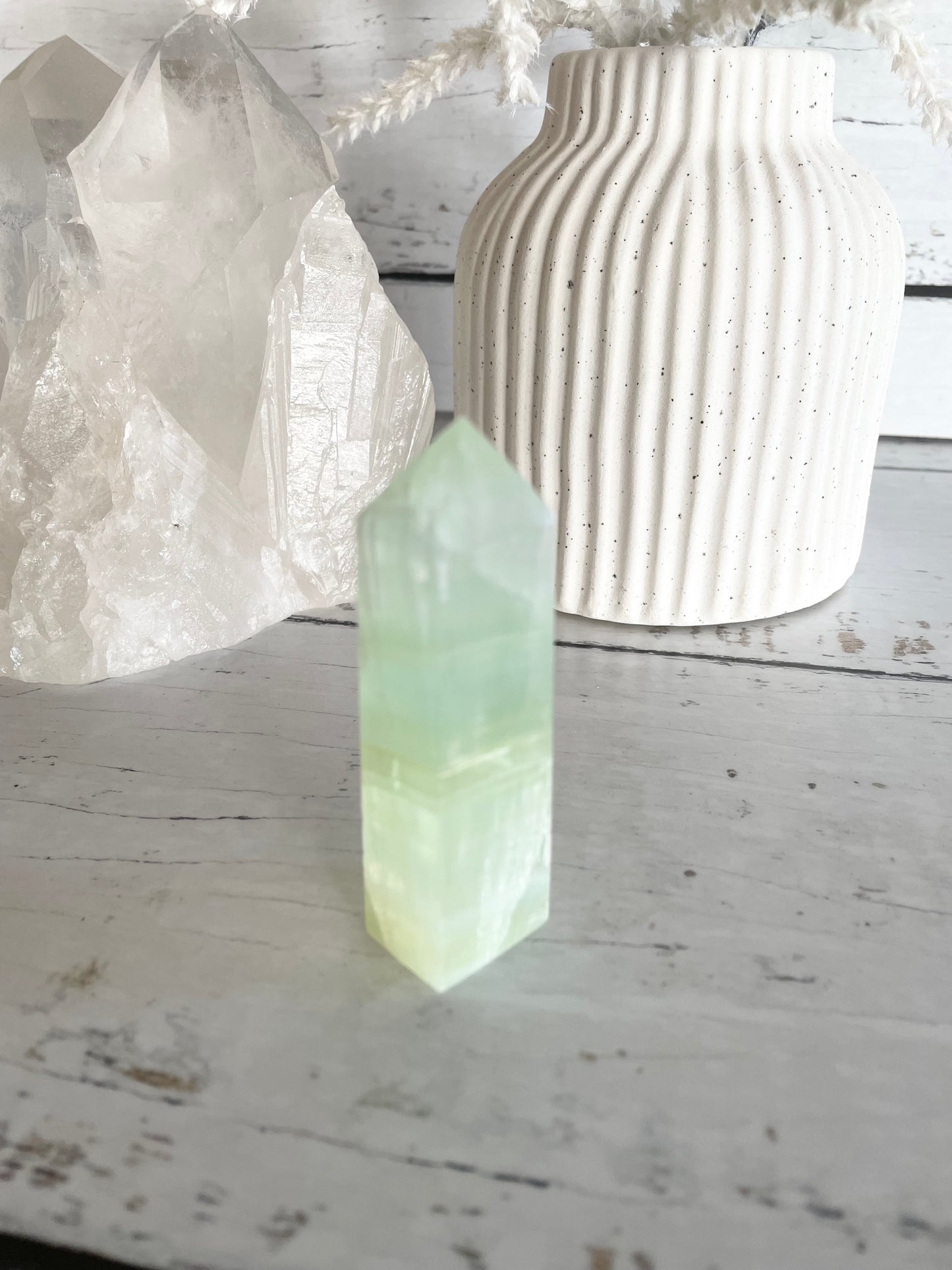 Pistachio Calcite Obelisk