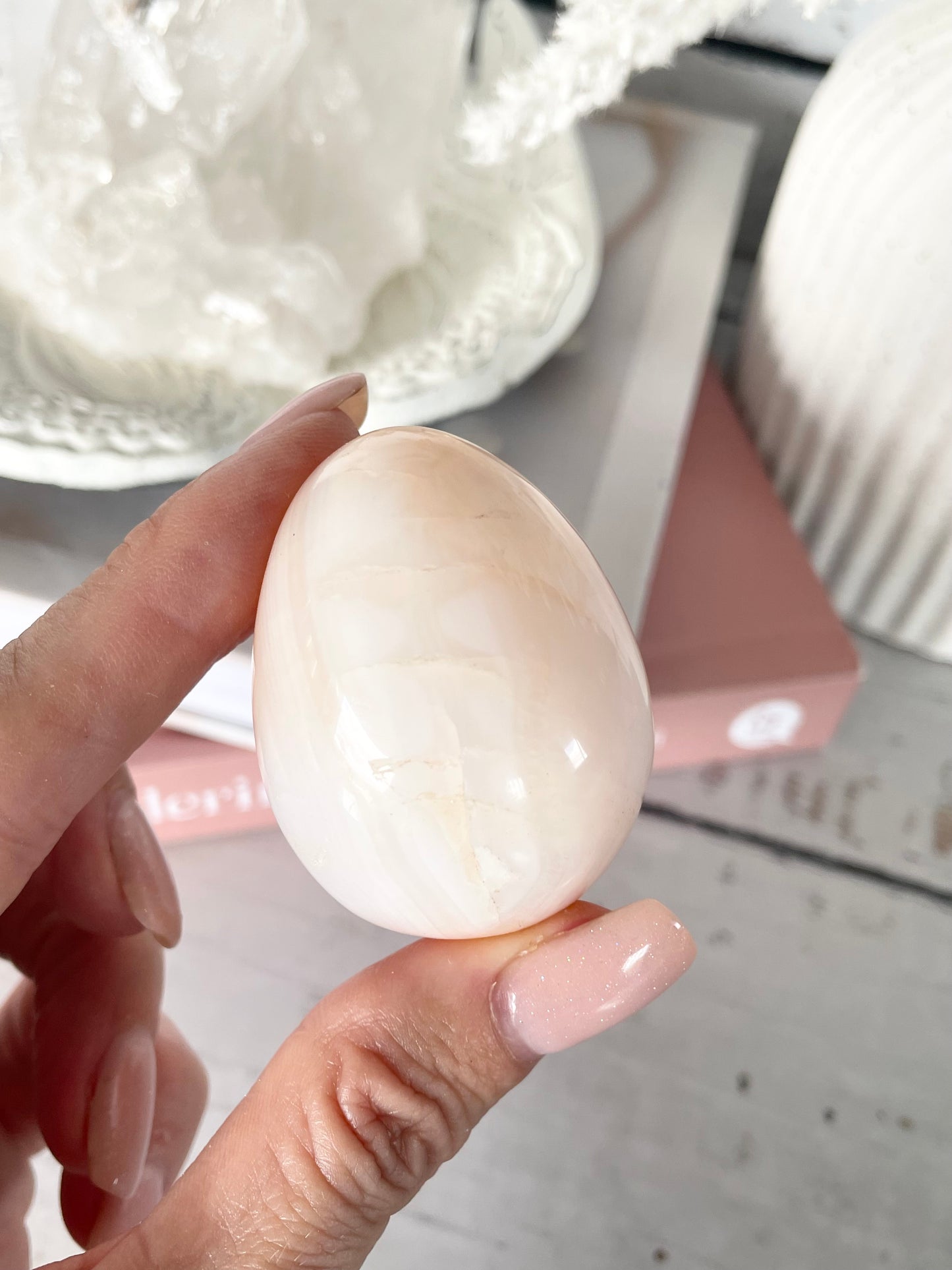 Carnelian Egg with holder