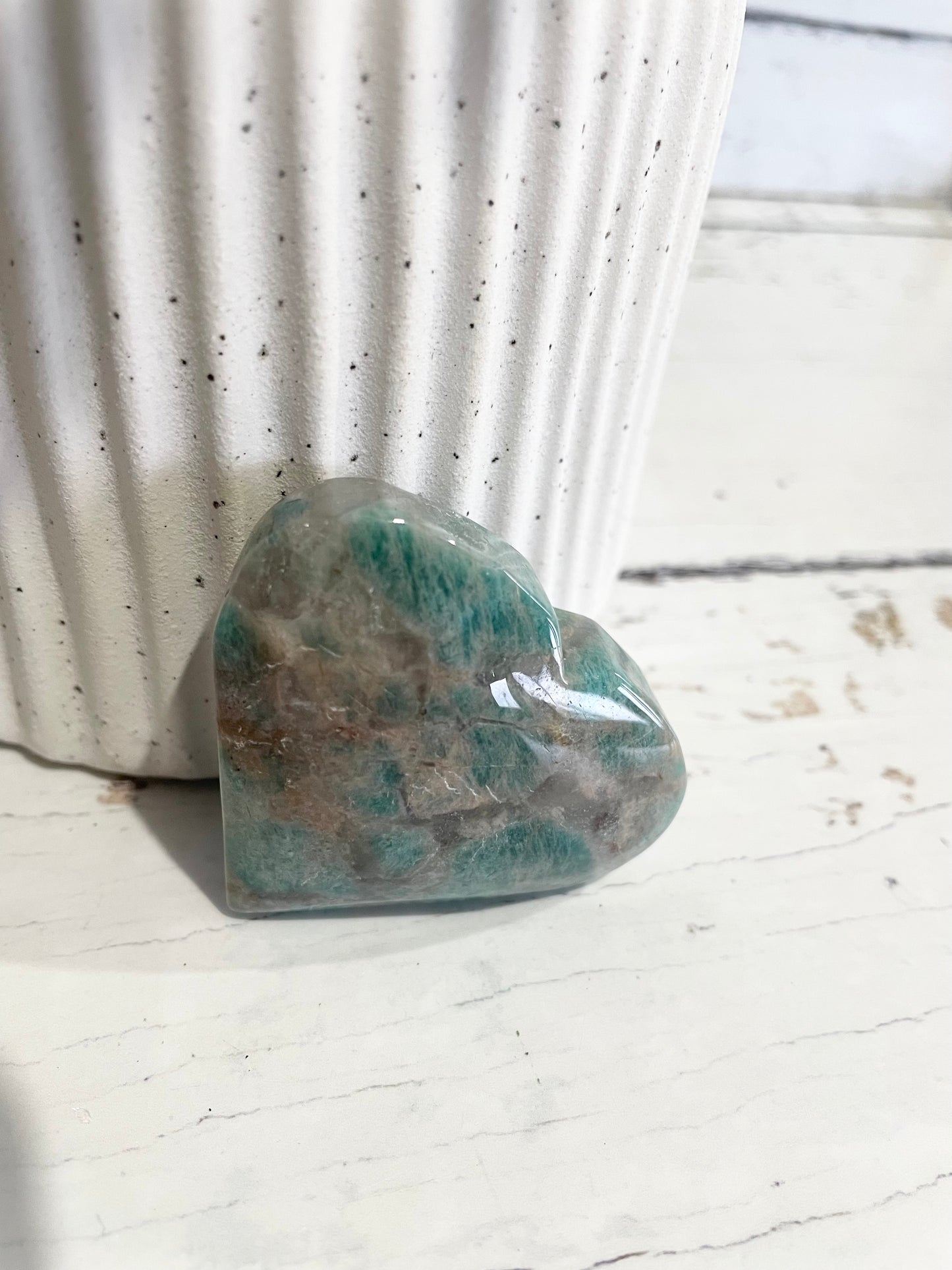 Amazonite Heart