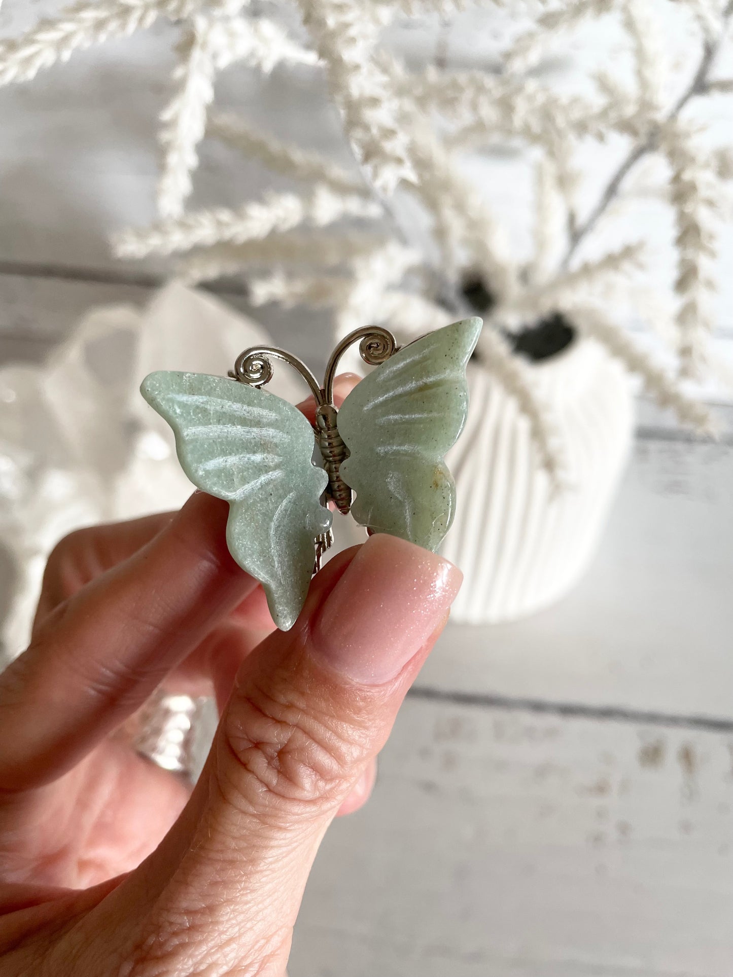 Green Aventurine Butterfly