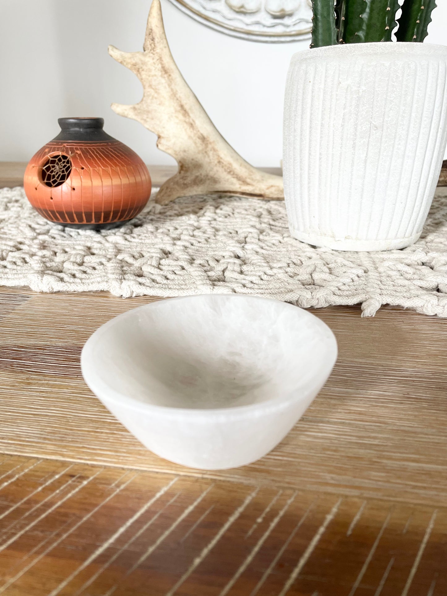 Selenite Crescent Bowl