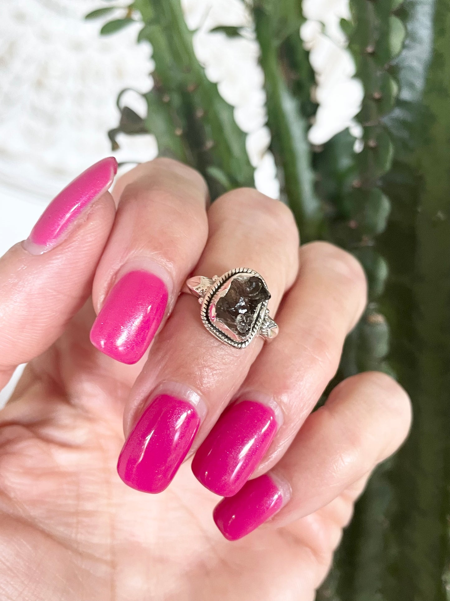 Moldavite Ring ~ size 6