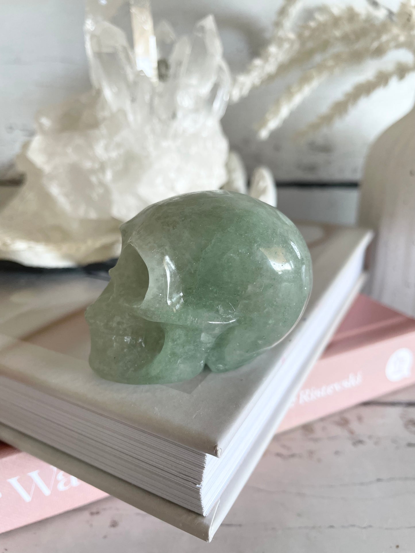 Green Aventurine Skull