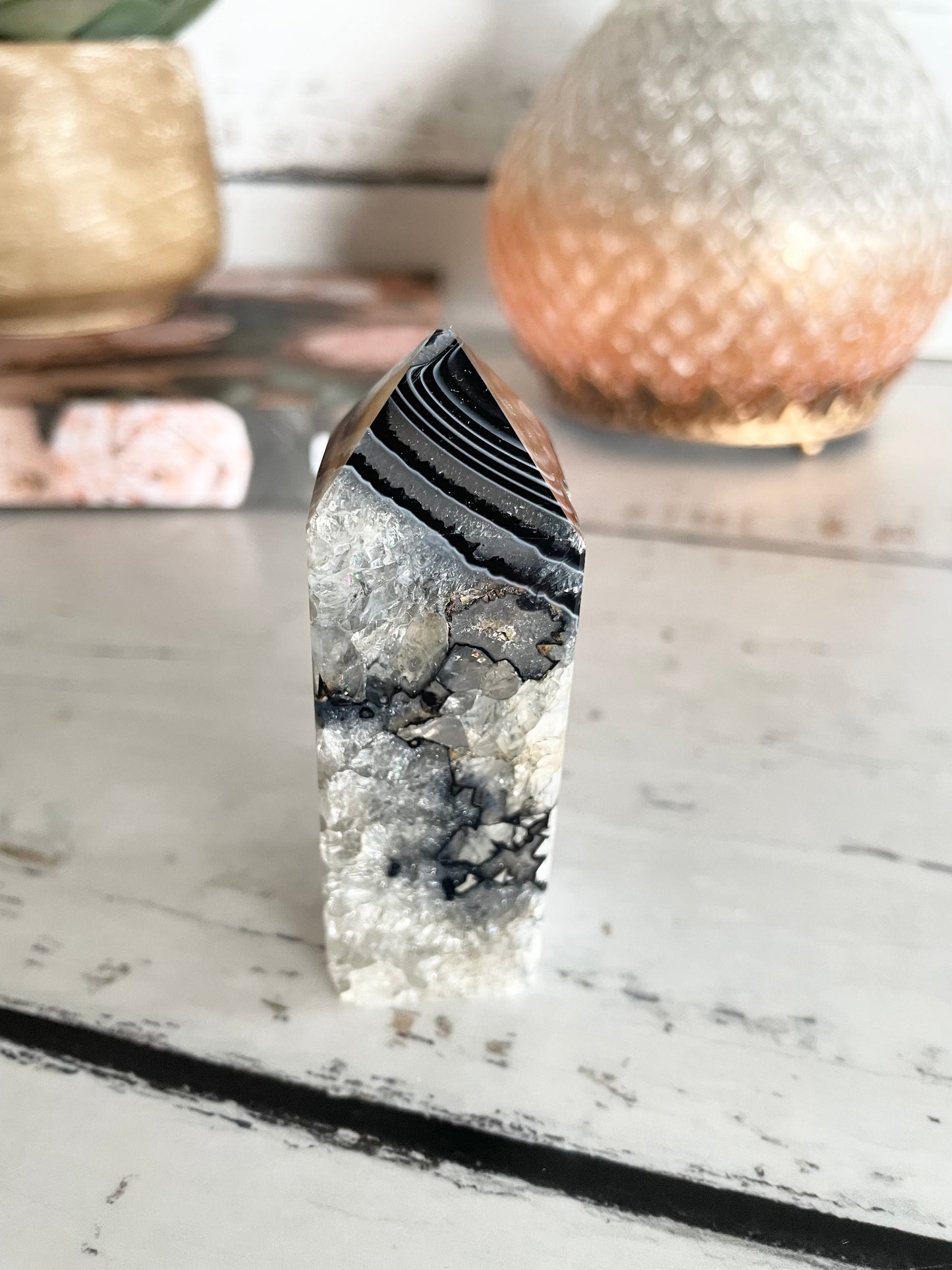 Black Agate Obelisk