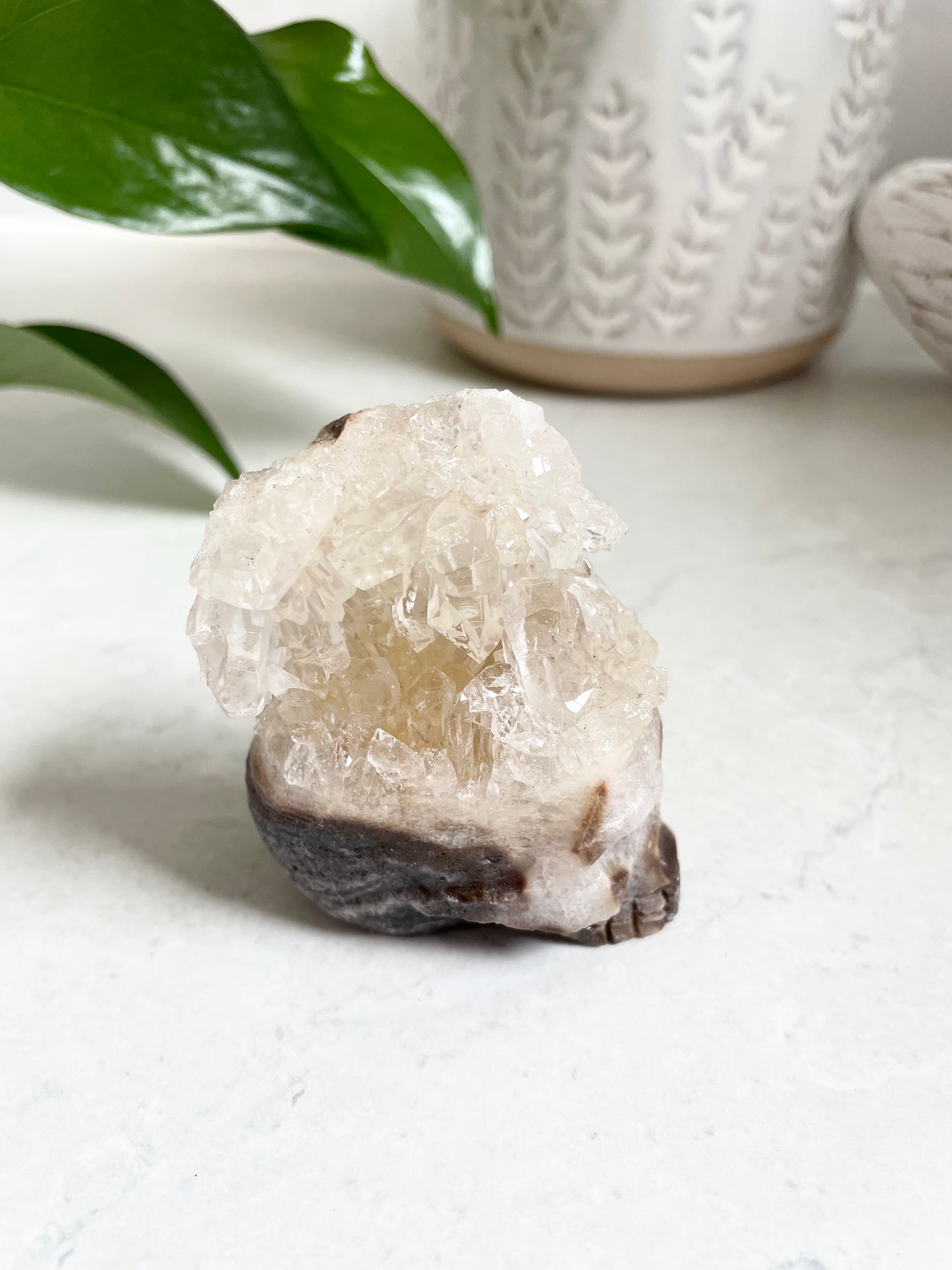 Mohawk Quartz Skull