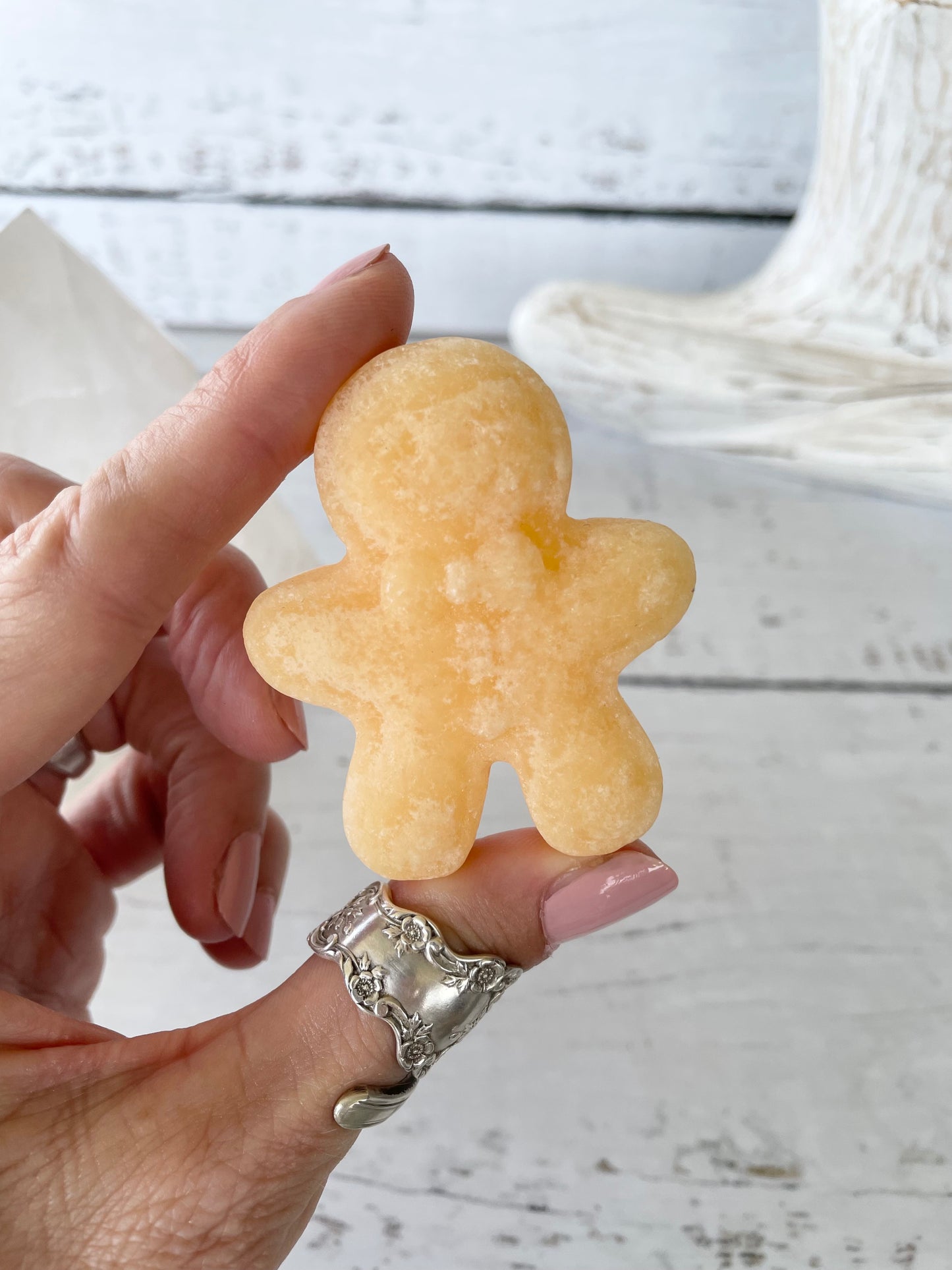 Orange Calcite ~ Gingerbread Man