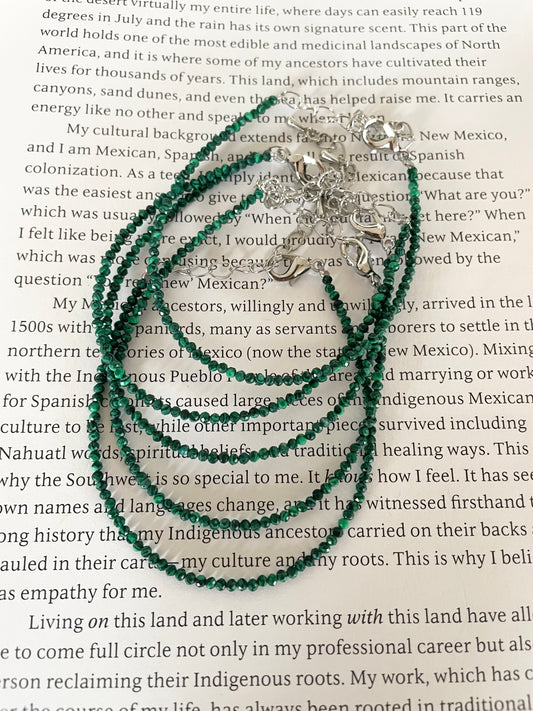 Faceted Bracelet ~ Malachite