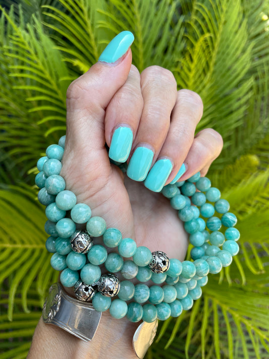 Amazonite Anklet ~ Goddess Warrior