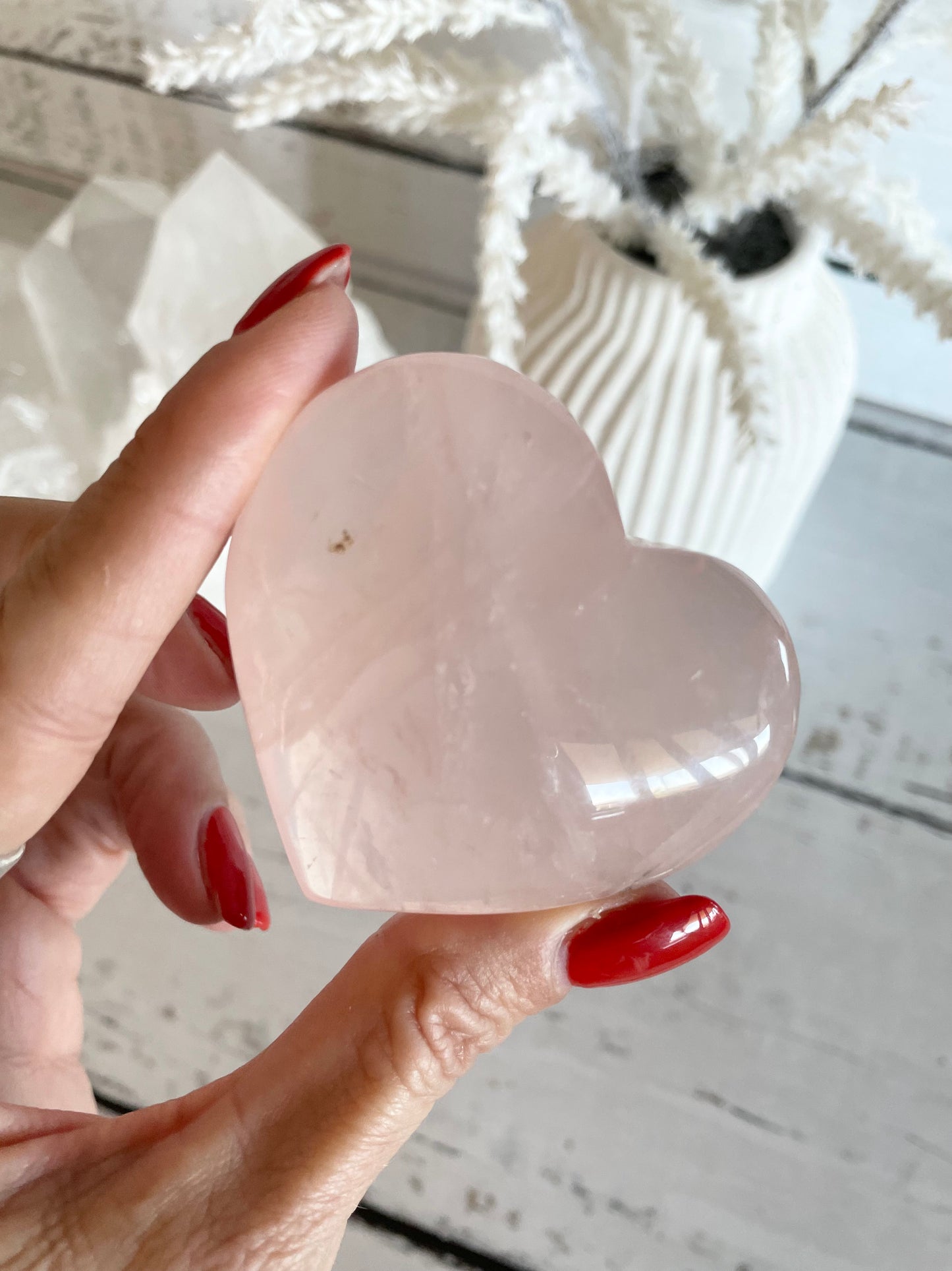 Rose Quartz Heart