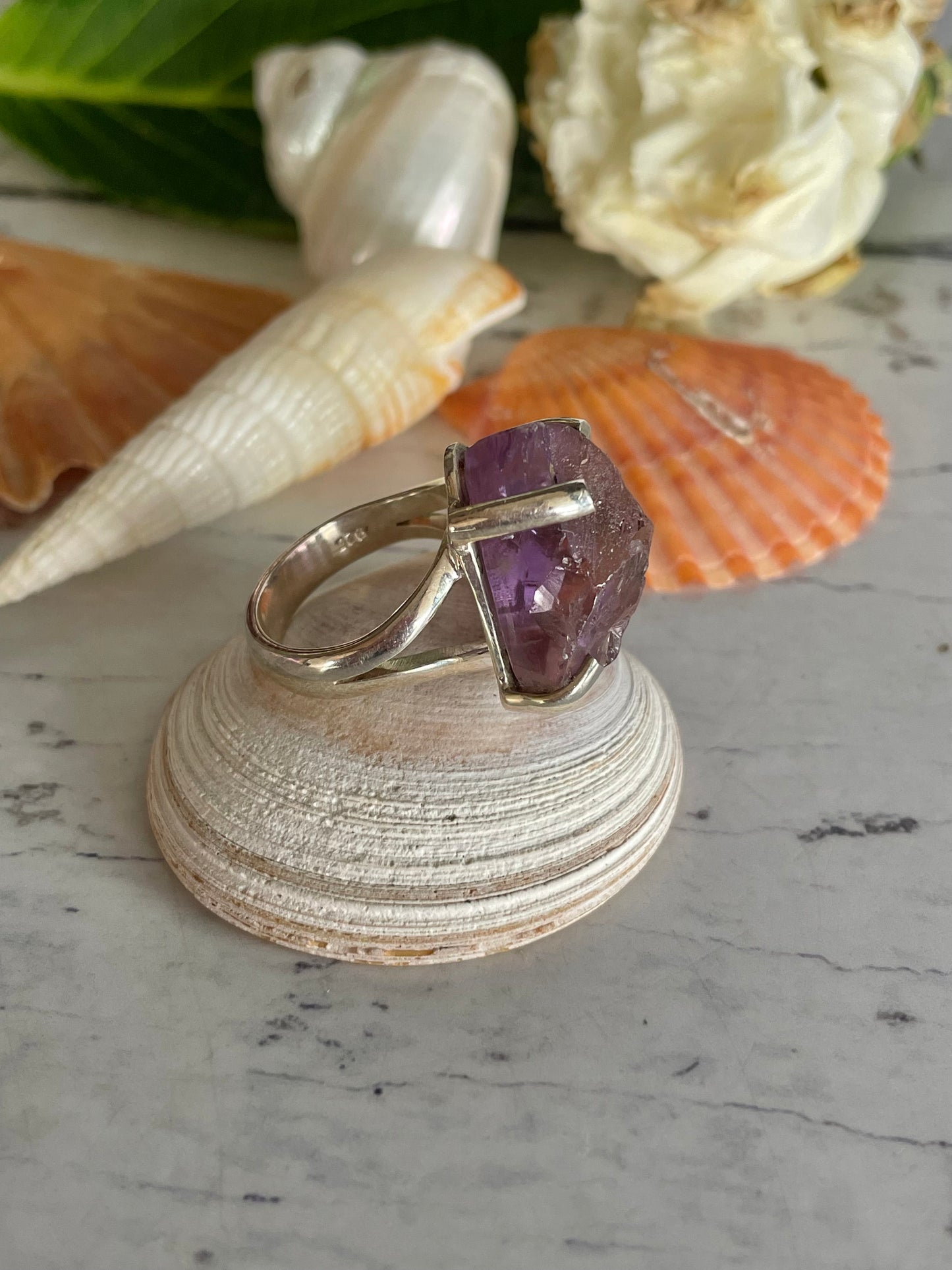 Raw Ametrine Ring ~ size 6