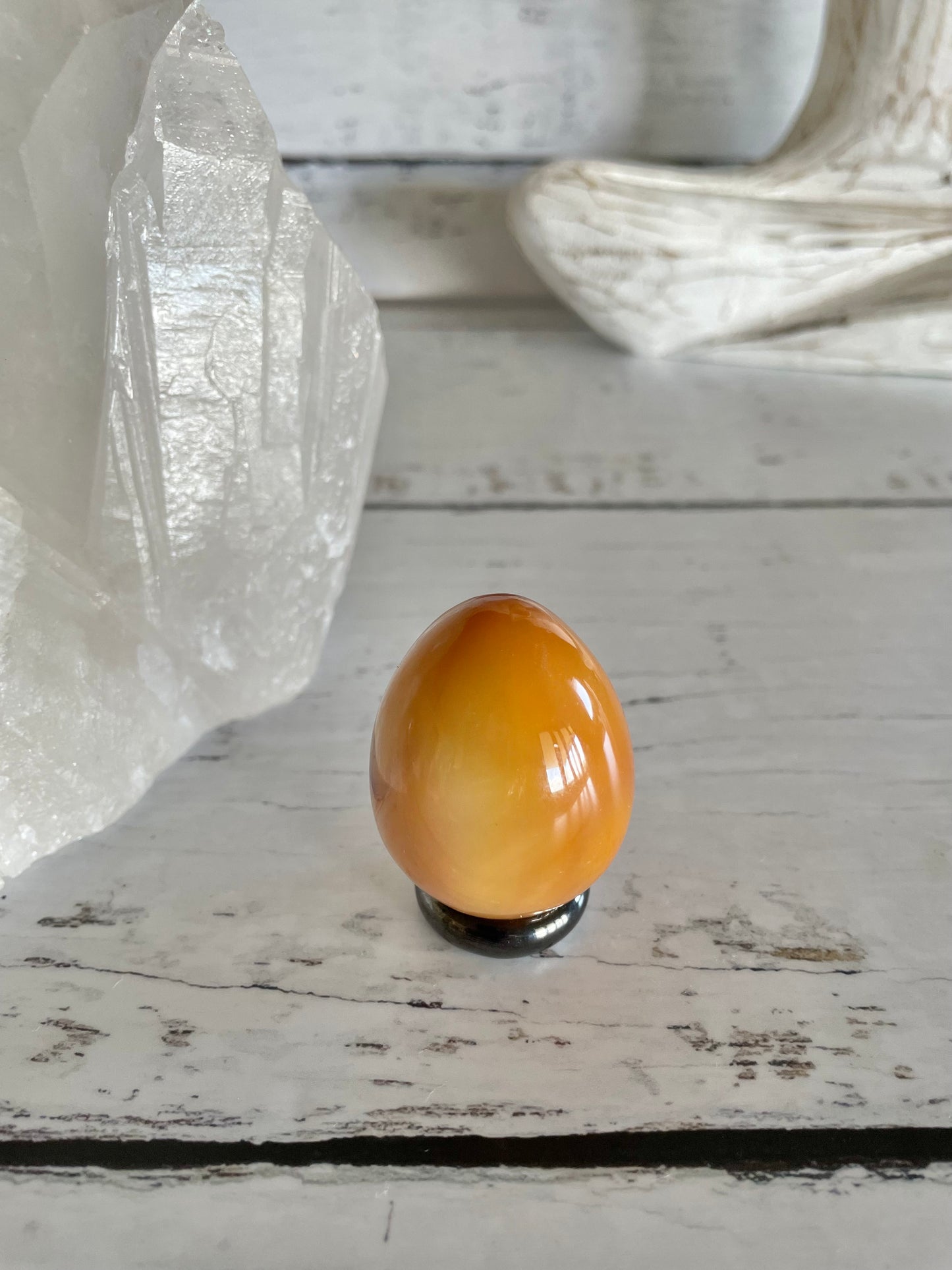 Carnelian Egg with holder