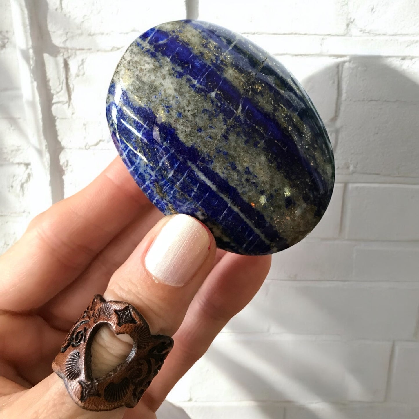 Lapis Lazuli Pillow / Palm Stone