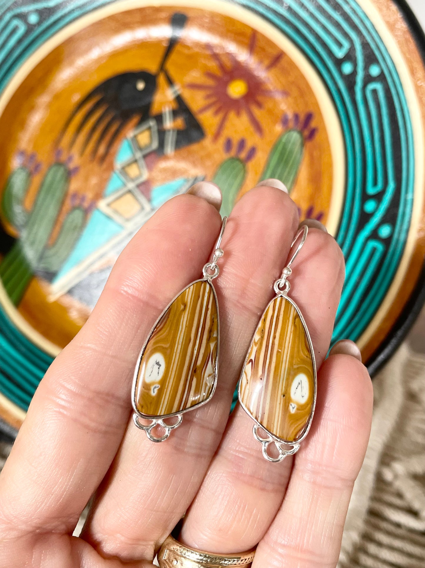 Snakeskin Jasper Dangles