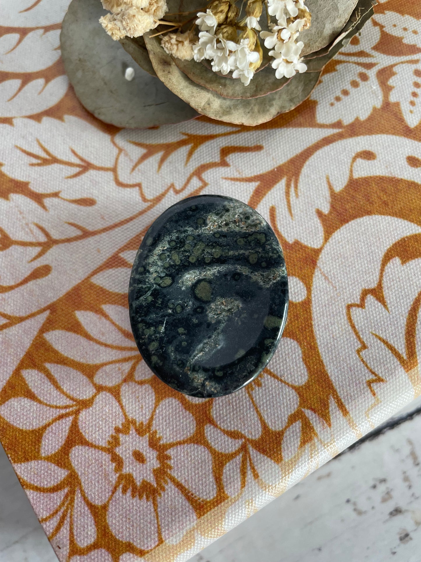 Kambaba Jasper Thumb/Worry Stone ~ intuitively chosen