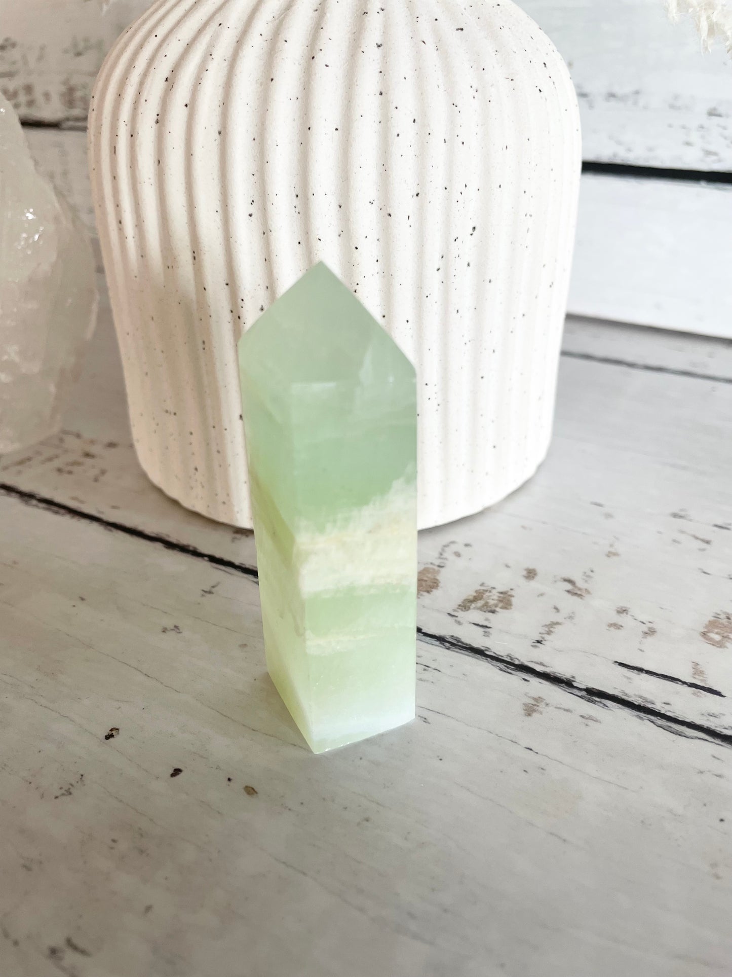 Pistachio Calcite Obelisk