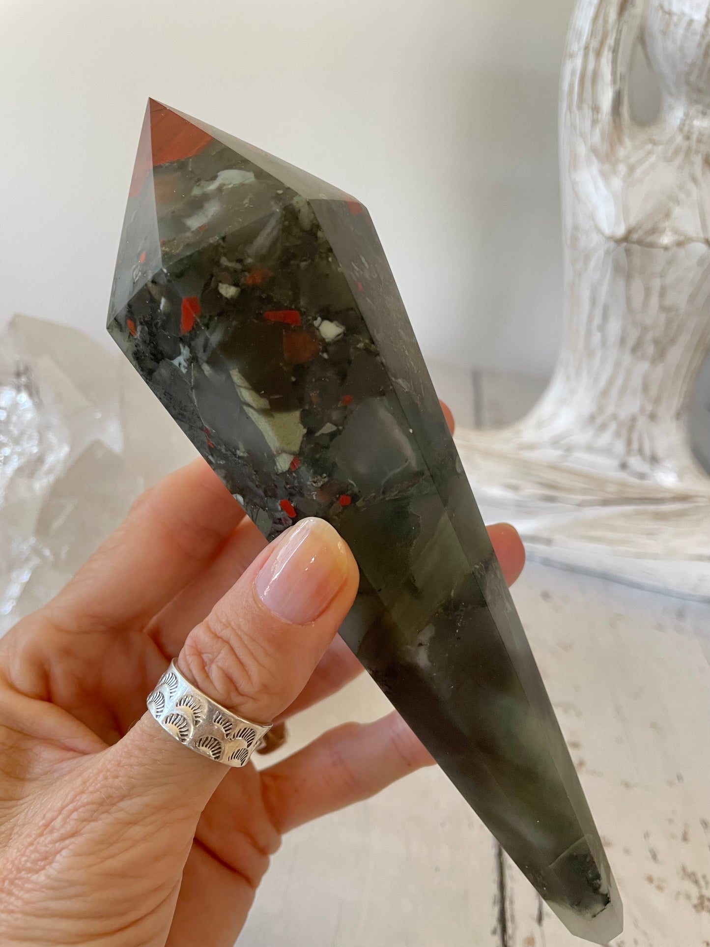 African Bloodstone Torch/Wand