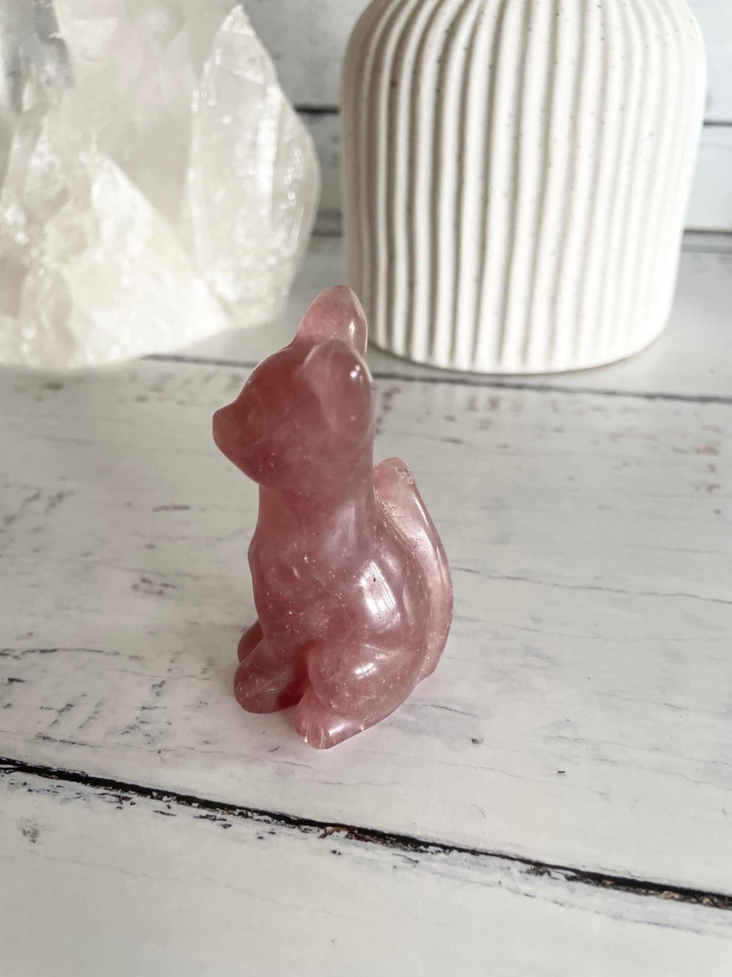 Cat - Strawberry Quartz