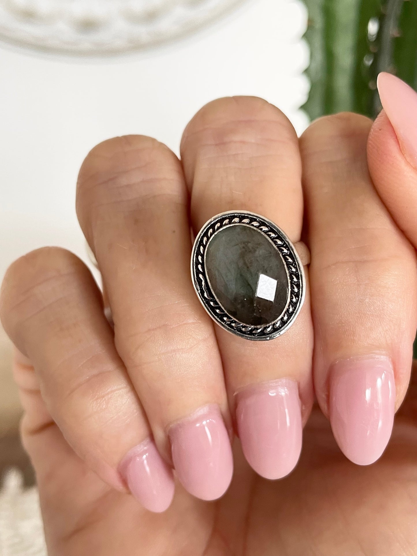 Labradorite Ring ~ size 7.5