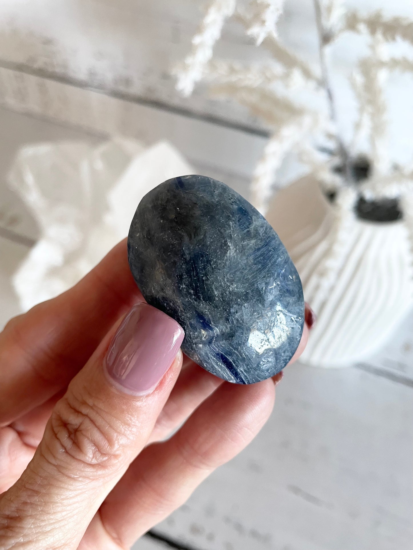 Kyanite Pillow Palm Stone